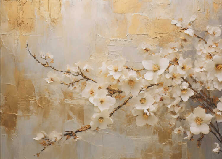 Obtener Vintage Floral 75 Póster