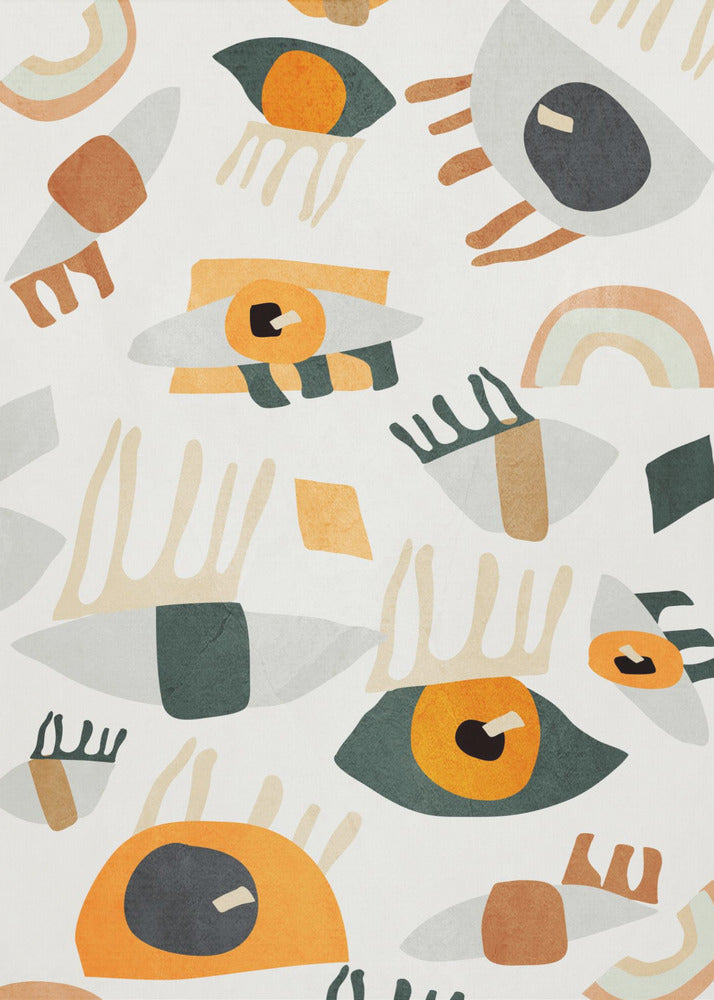 Abstract Art Eyes Plakat
