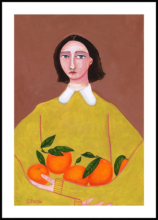Lady with Oranges Plakat - Posterbox