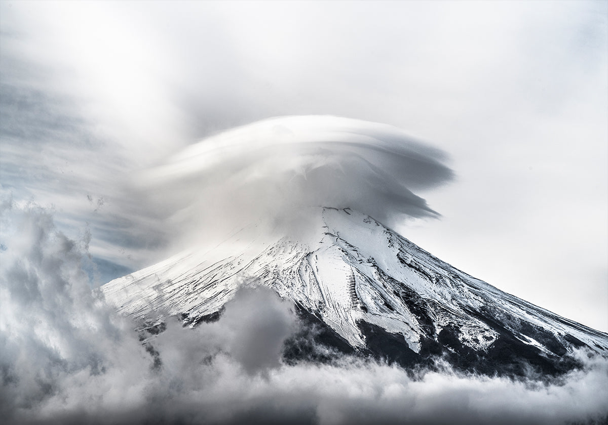 Umbrella cloud fuji Plakat - Posterbox