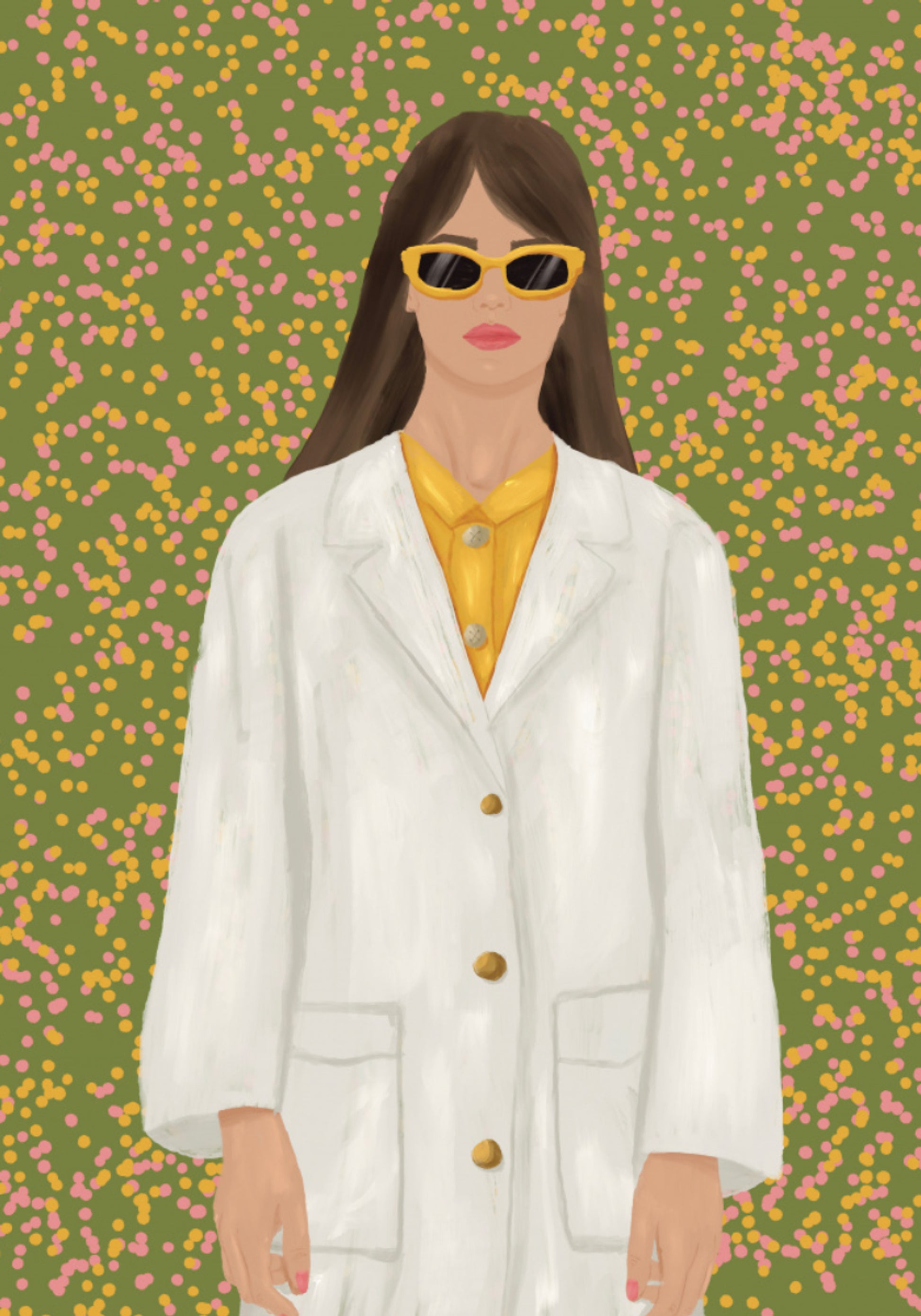 Mujer elegante con gafas de sol