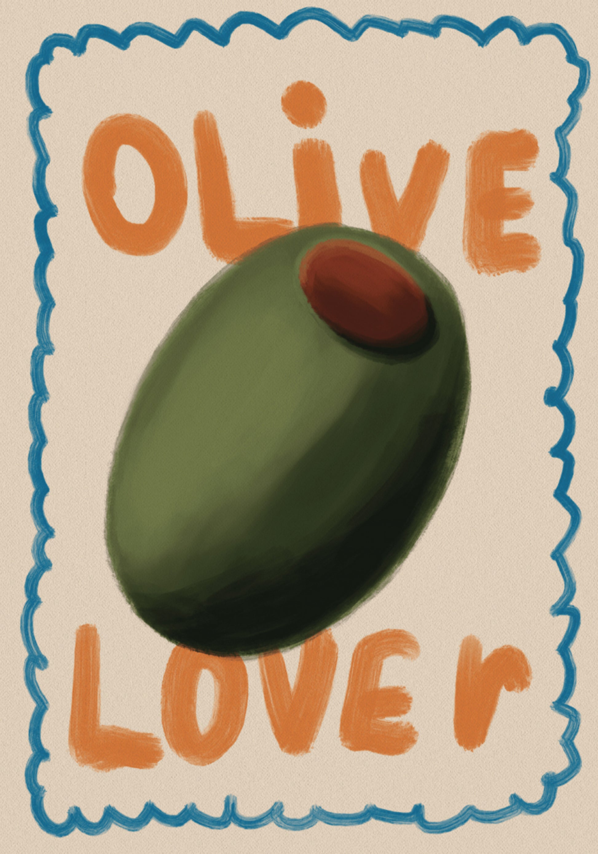 Amante de la aceituna verde