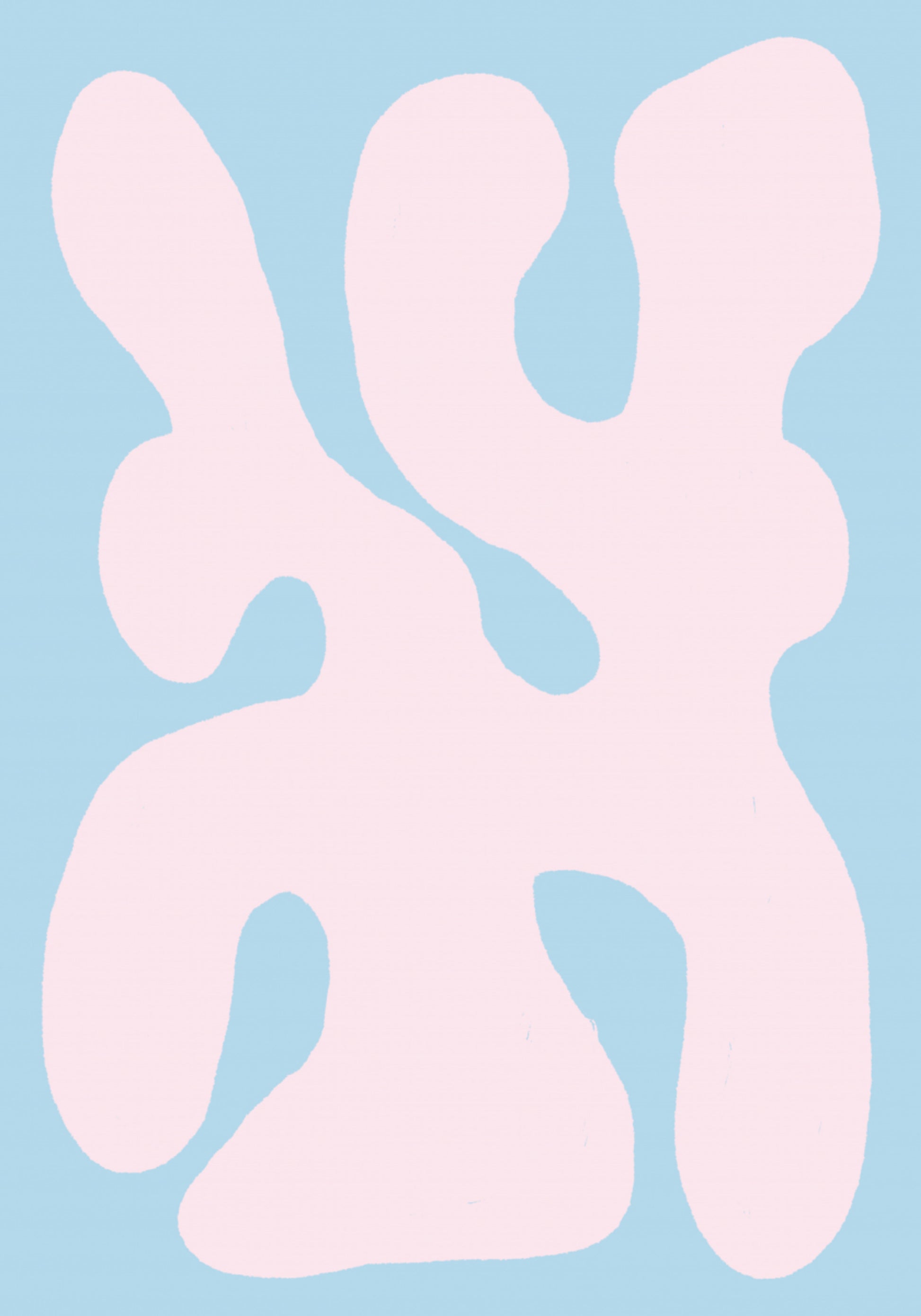 Forma orgánica pastel fluida