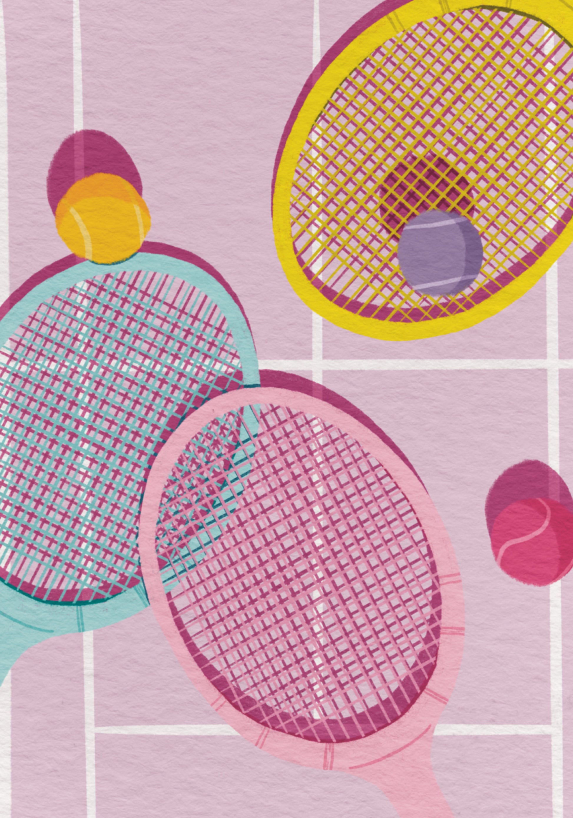 Raquetas de tenis juguetonas