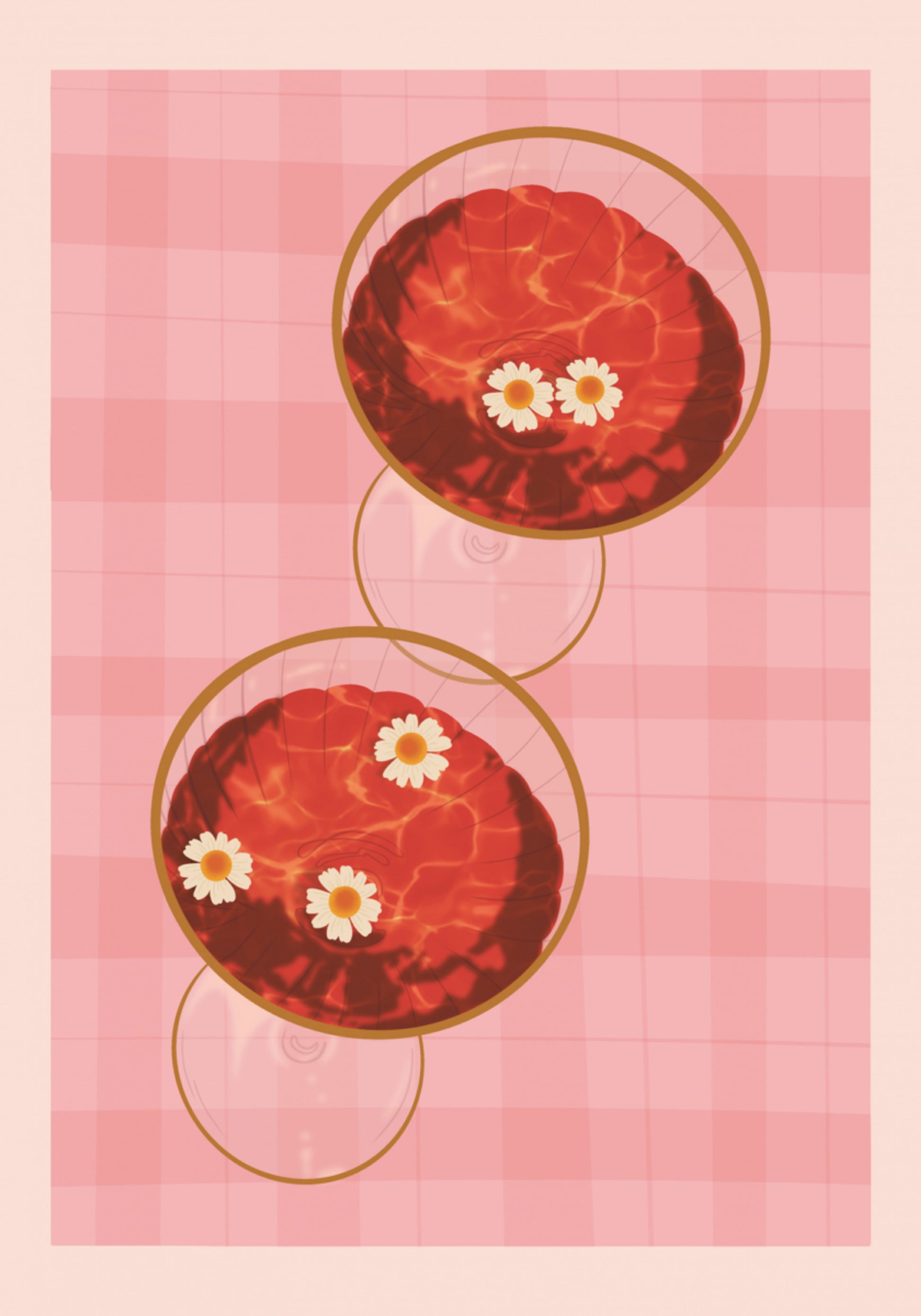 Bebidas Rosadas Con Margaritas