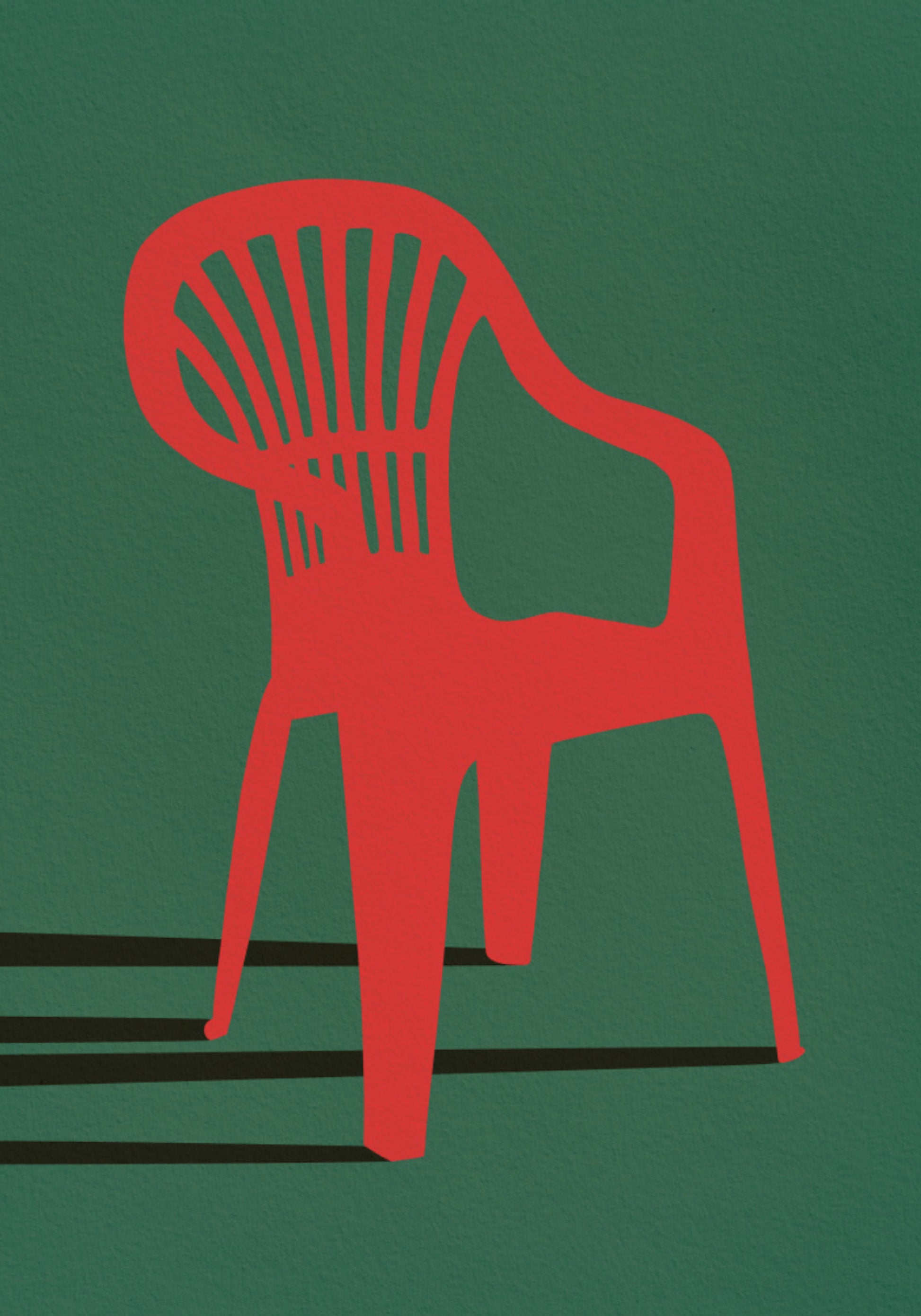 Silla roja audaz