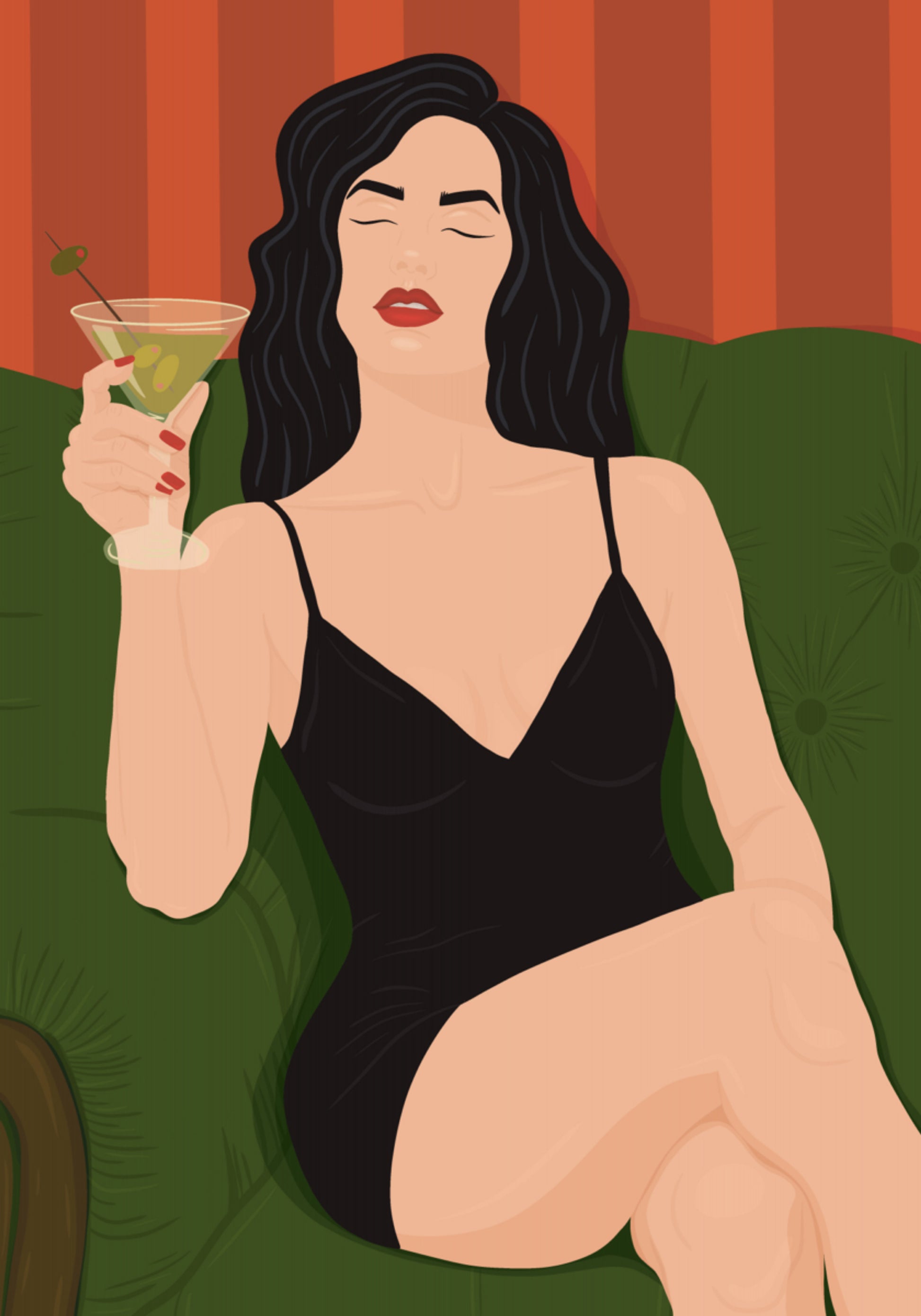 Momento elegante de Martini