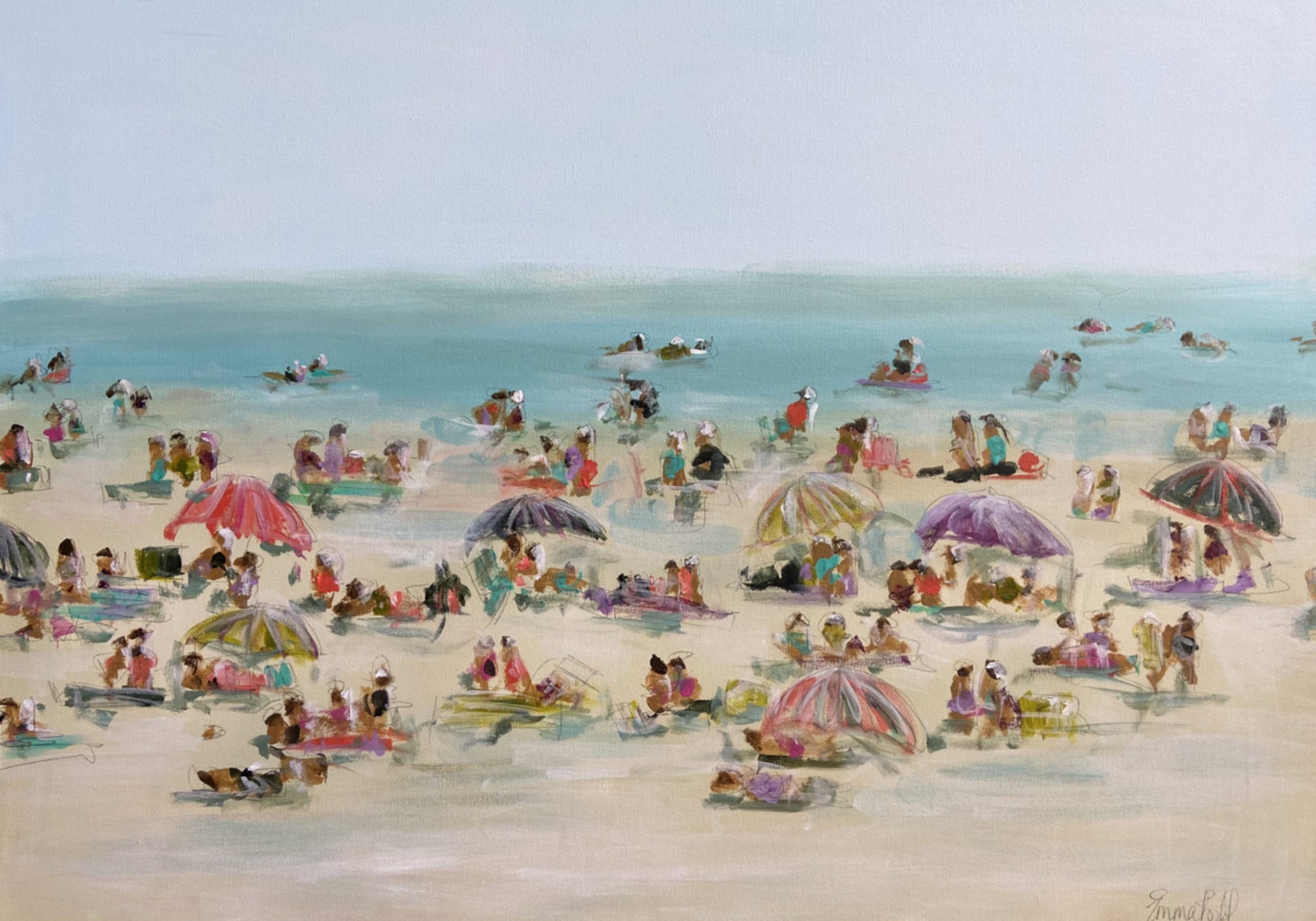 Día de playa animado