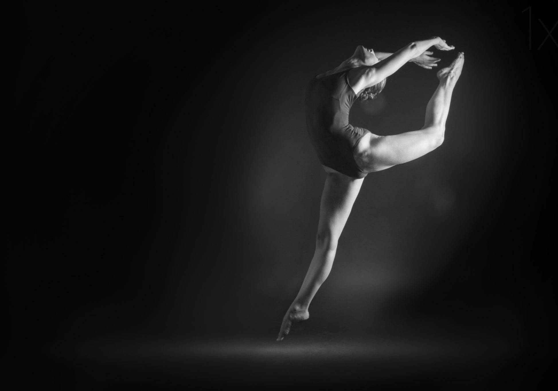 Pose de ballet elegante