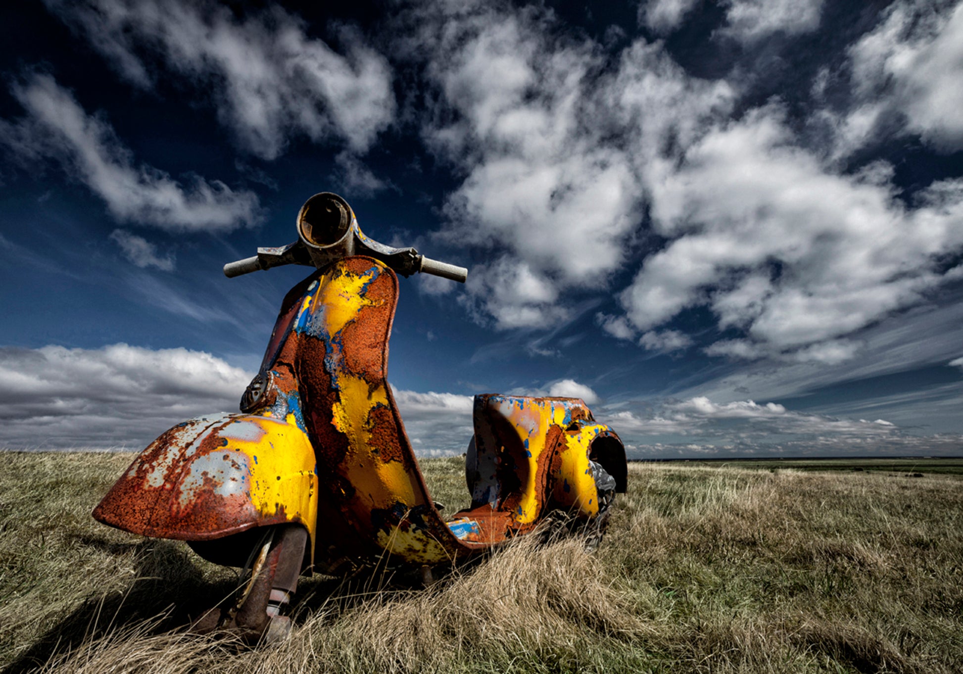 Campo de Vespa oxidado