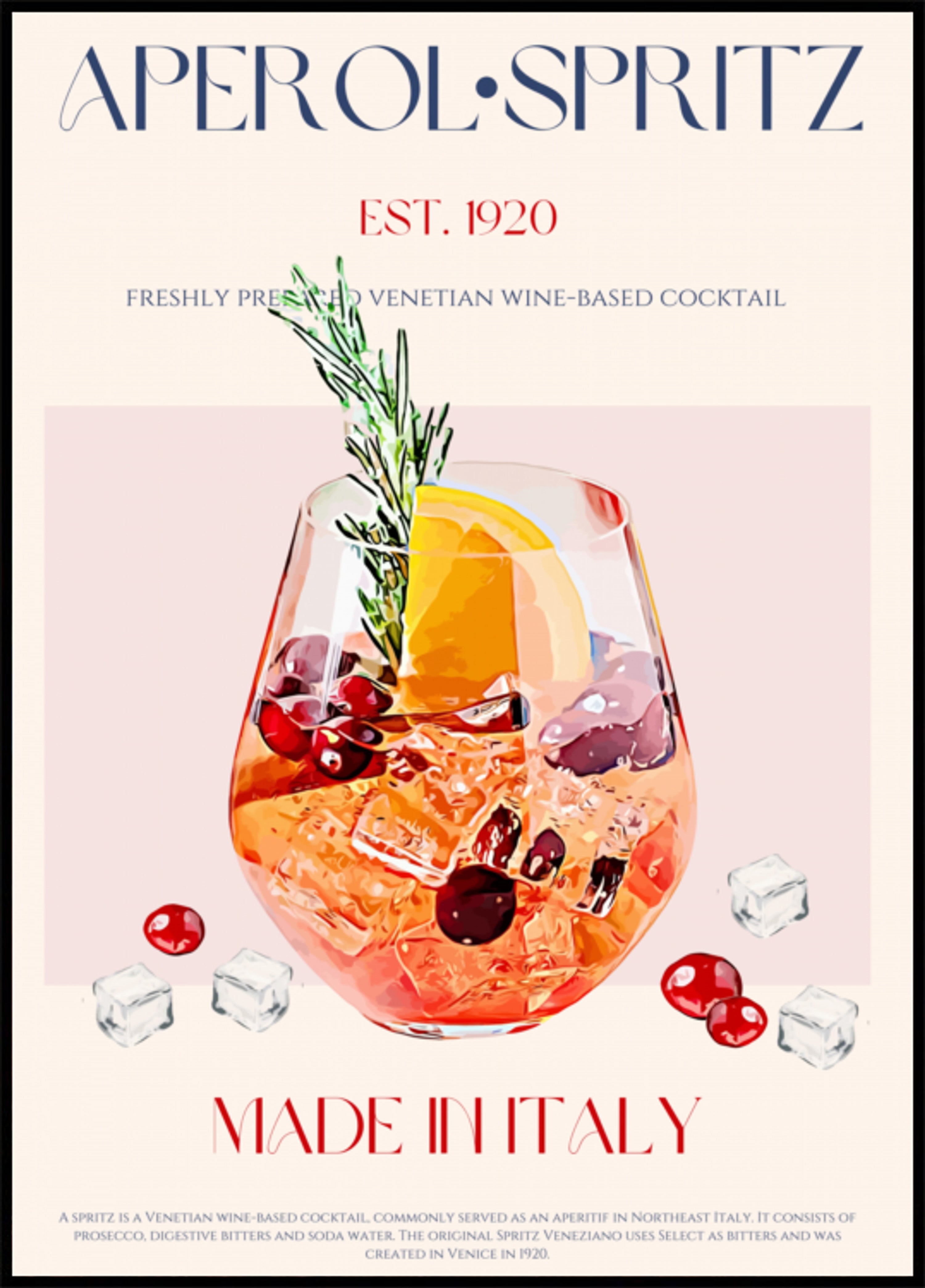 Cóctel Spritz veneciano
