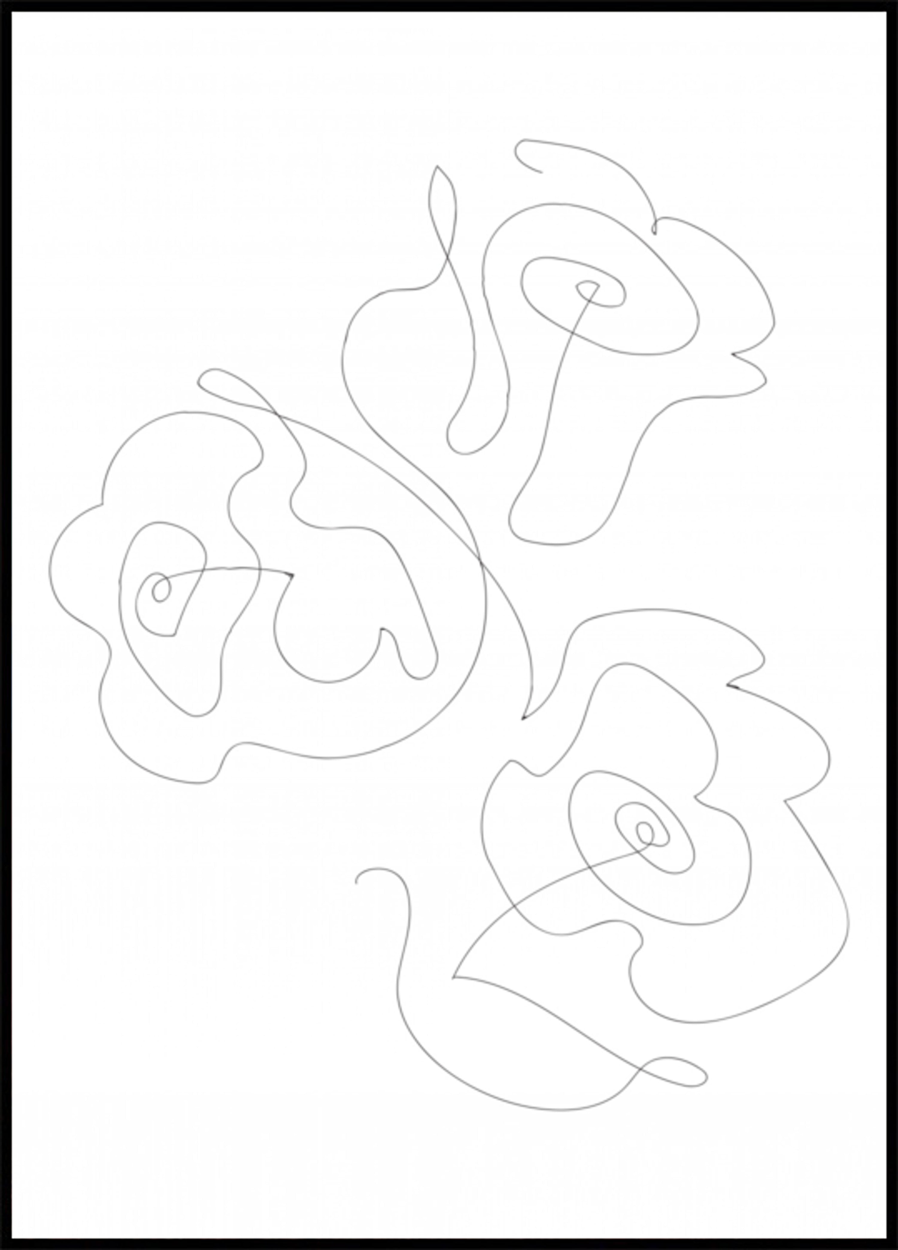 Flores de línea minimalista