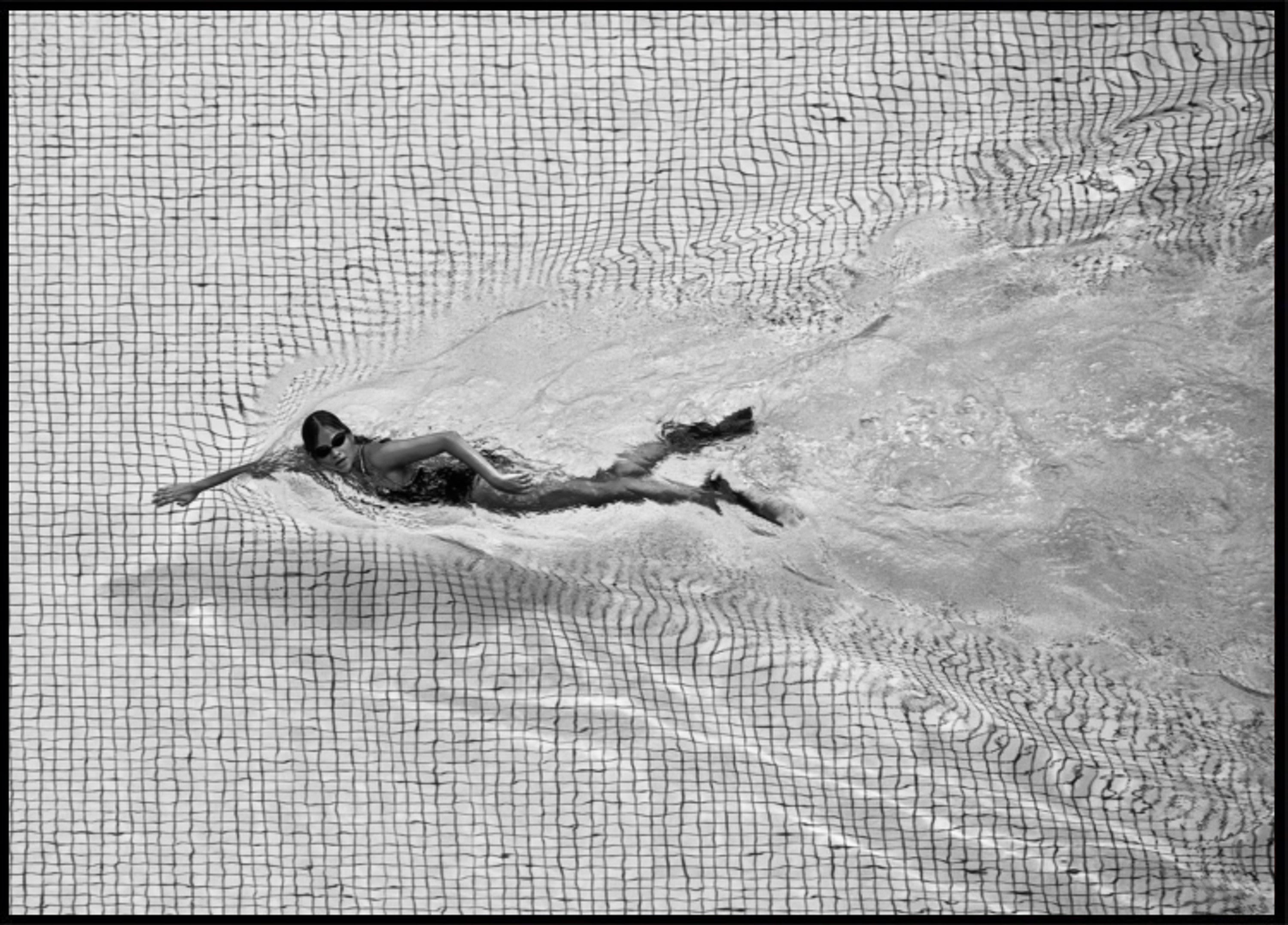 Nadador de piscina dinámica