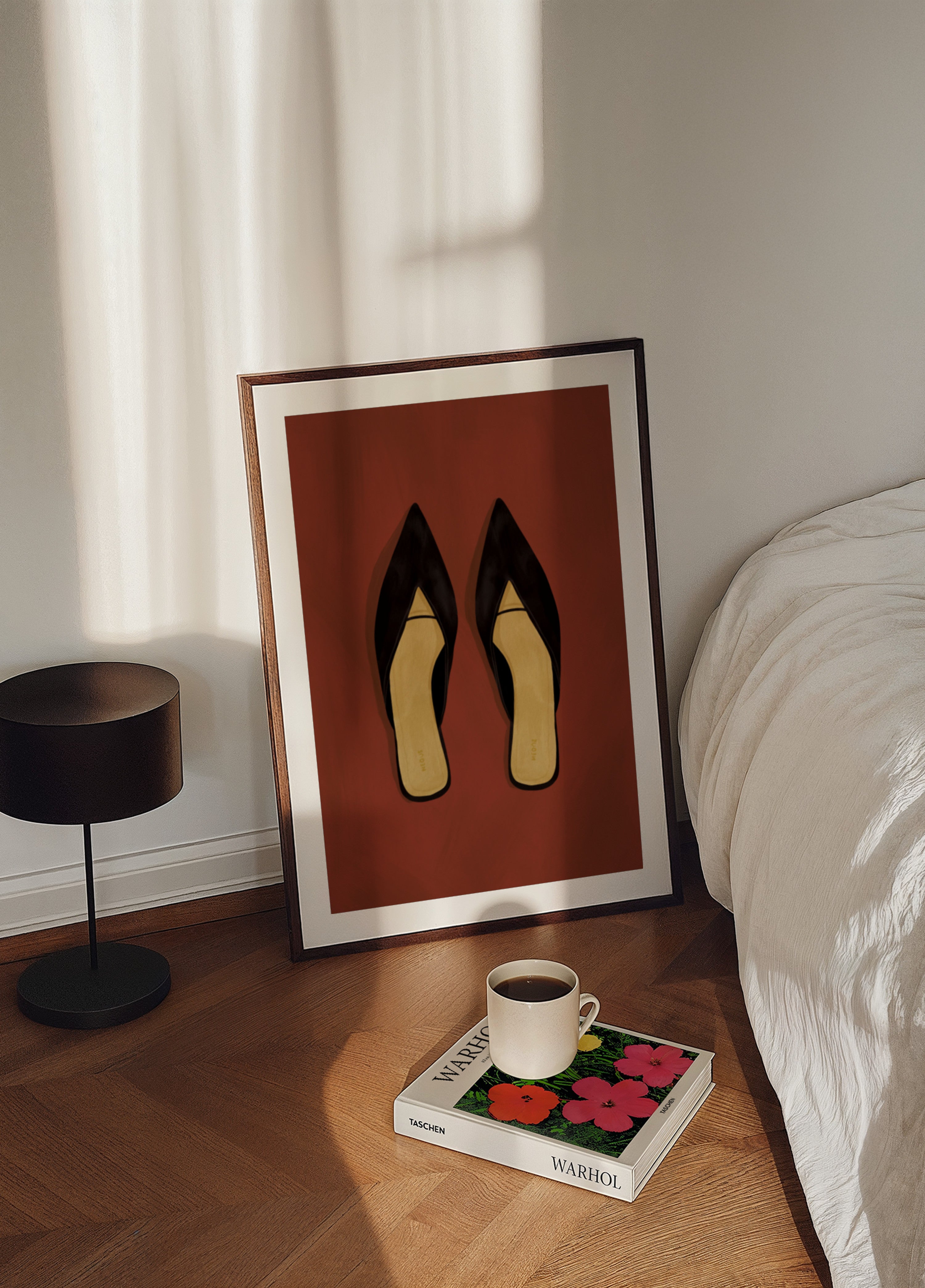 Mules negros elegantes