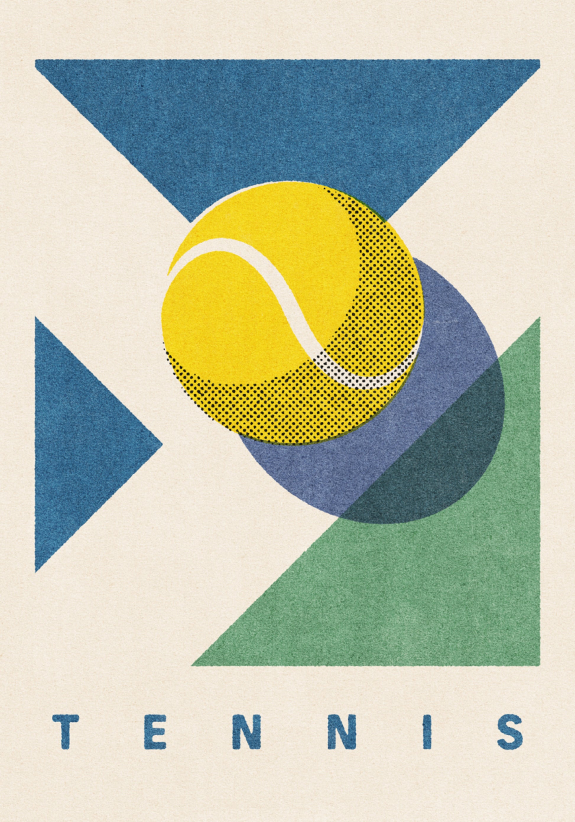 Pelota de tenis geométrica