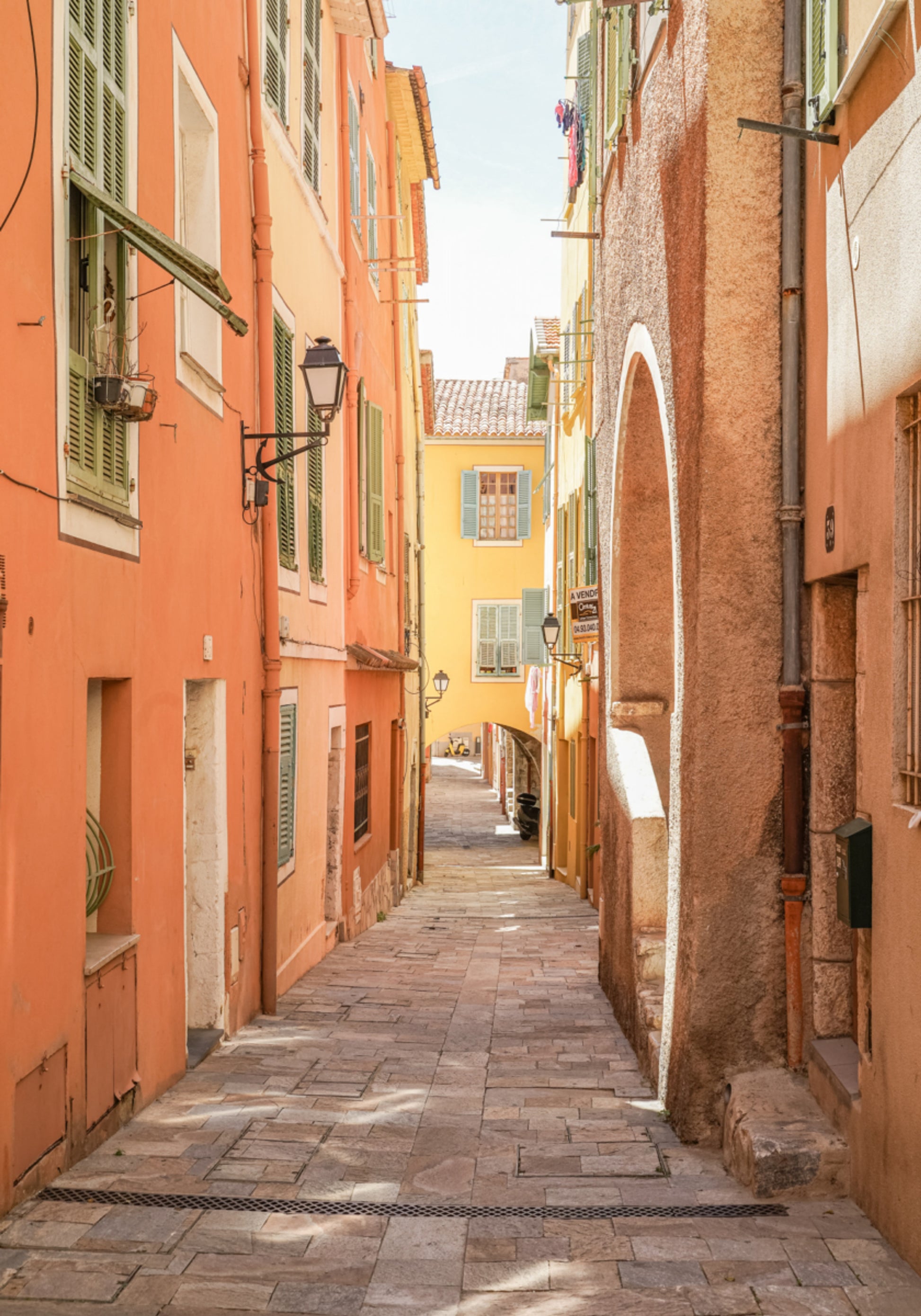 Callejón europeo vibrante
