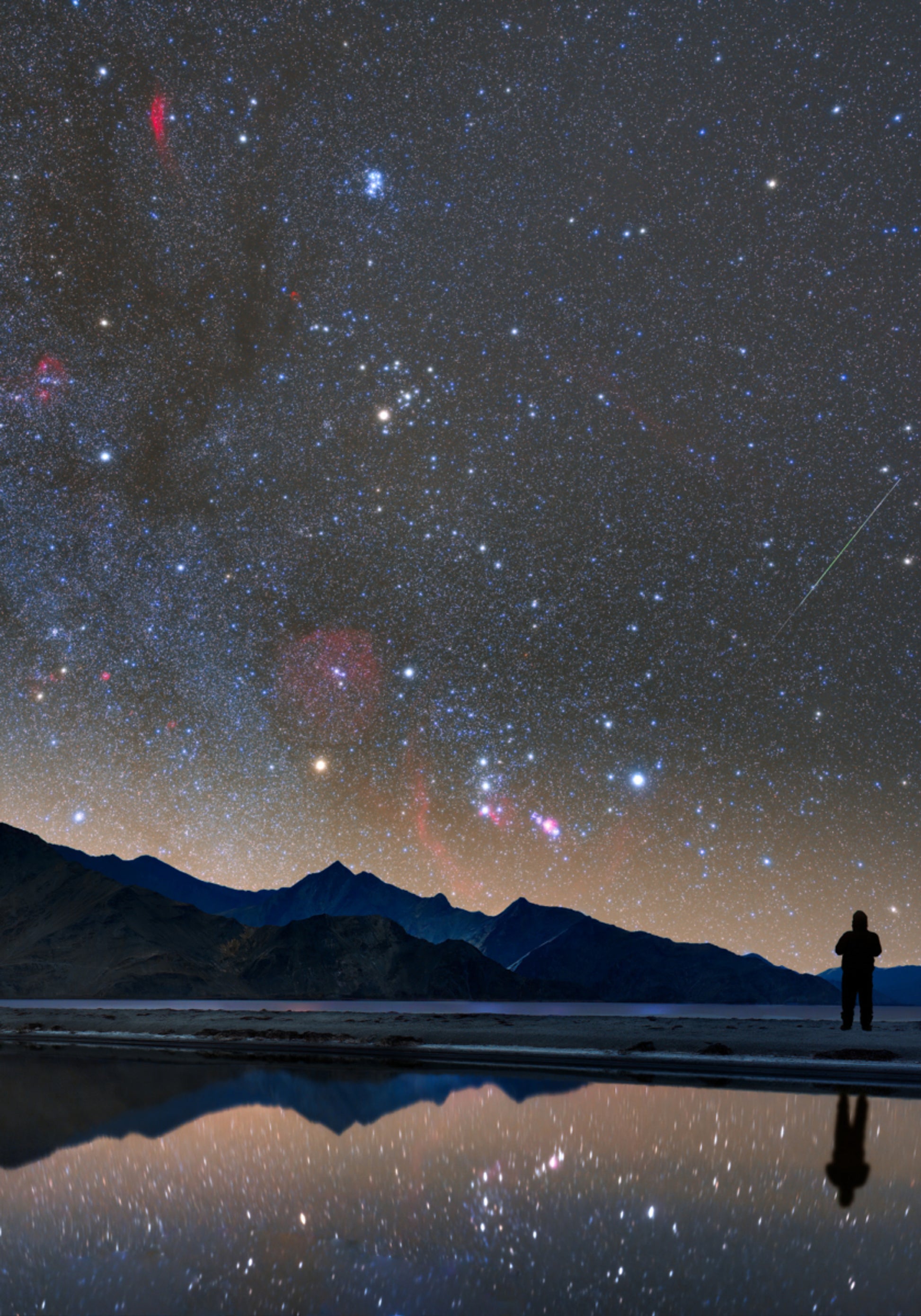 Stargazer Noche Cielo Reflejo