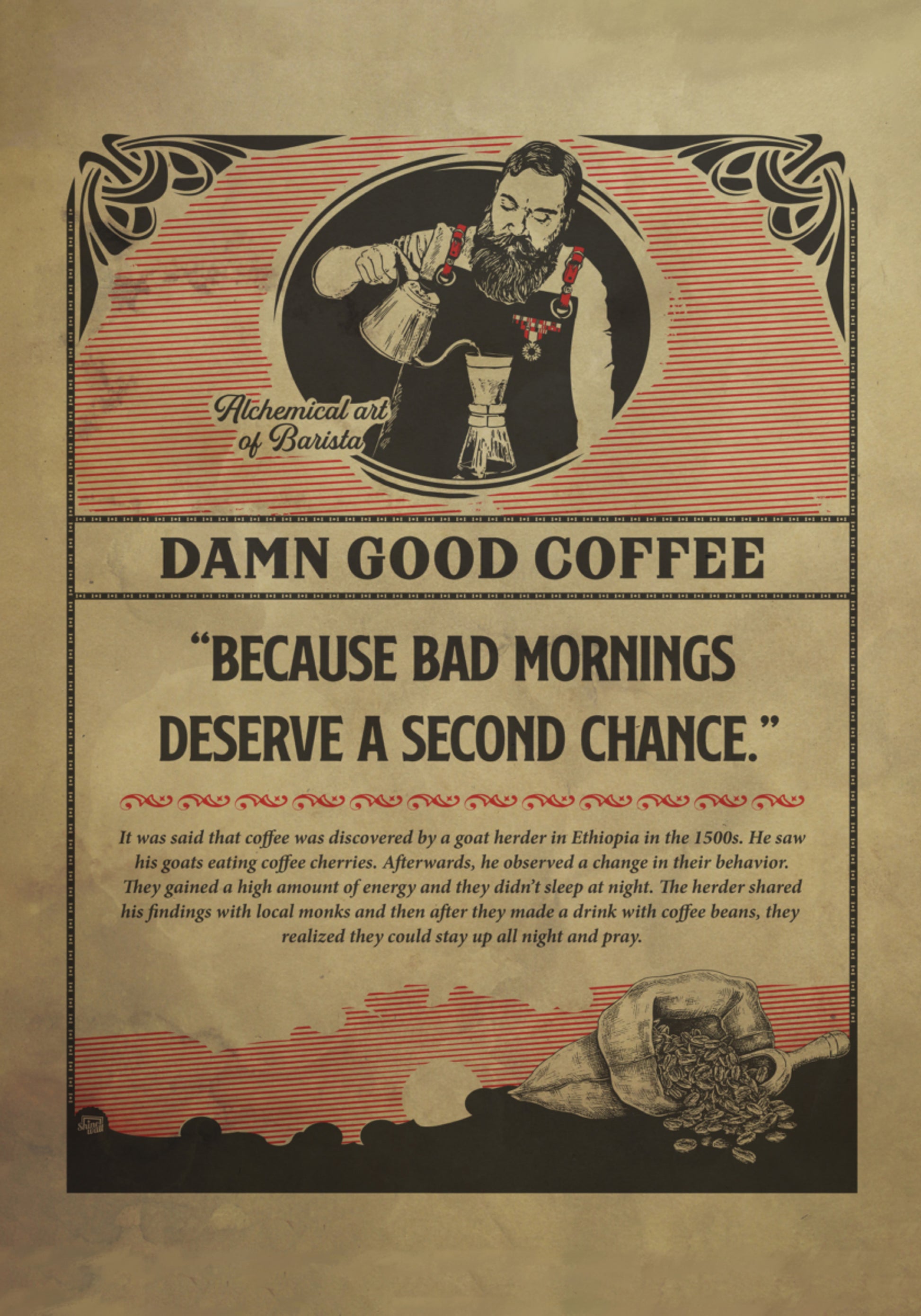 Maldito buen arte del café