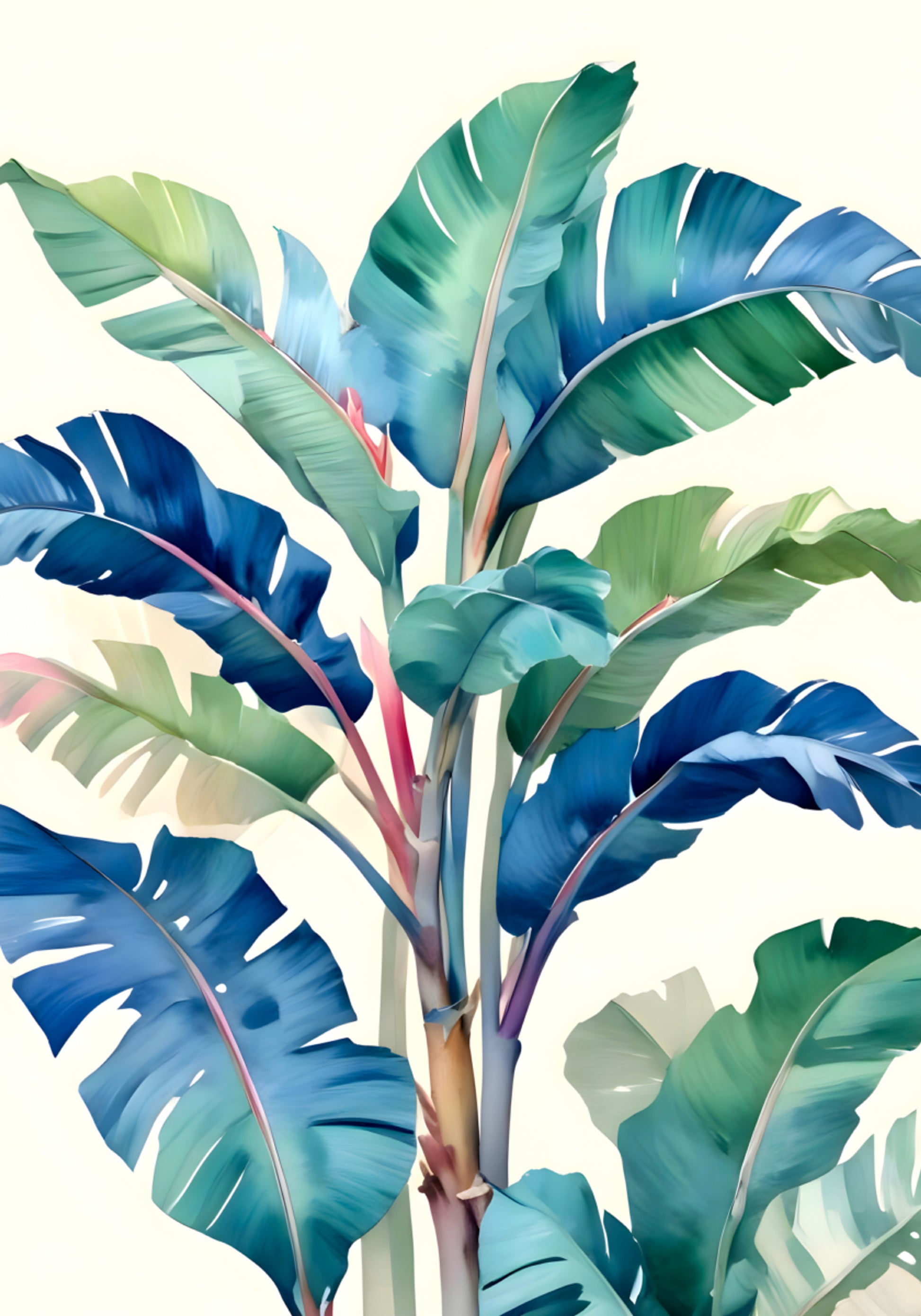 Hojas de plátano tropicales