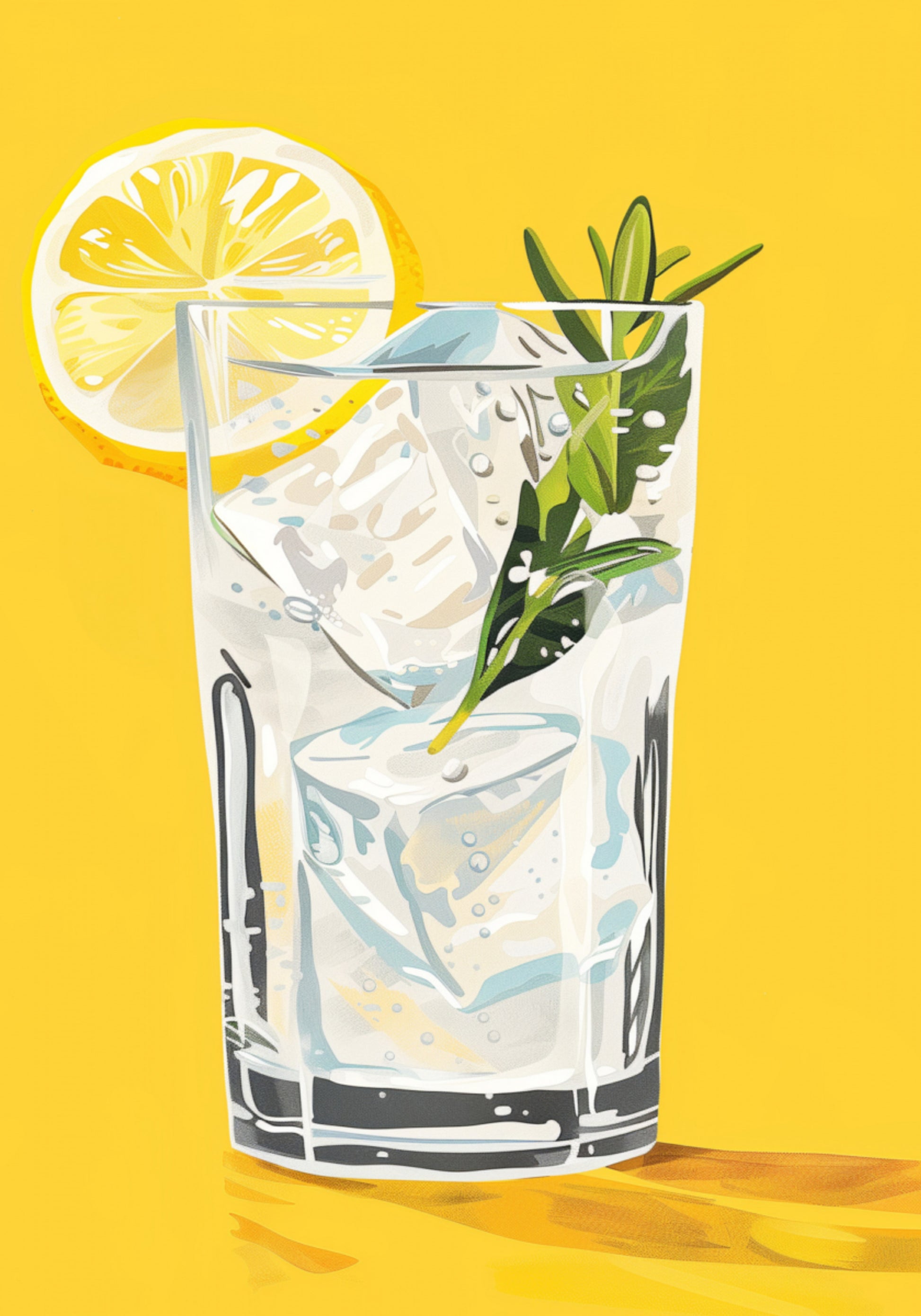 Refrescante de limón y romero