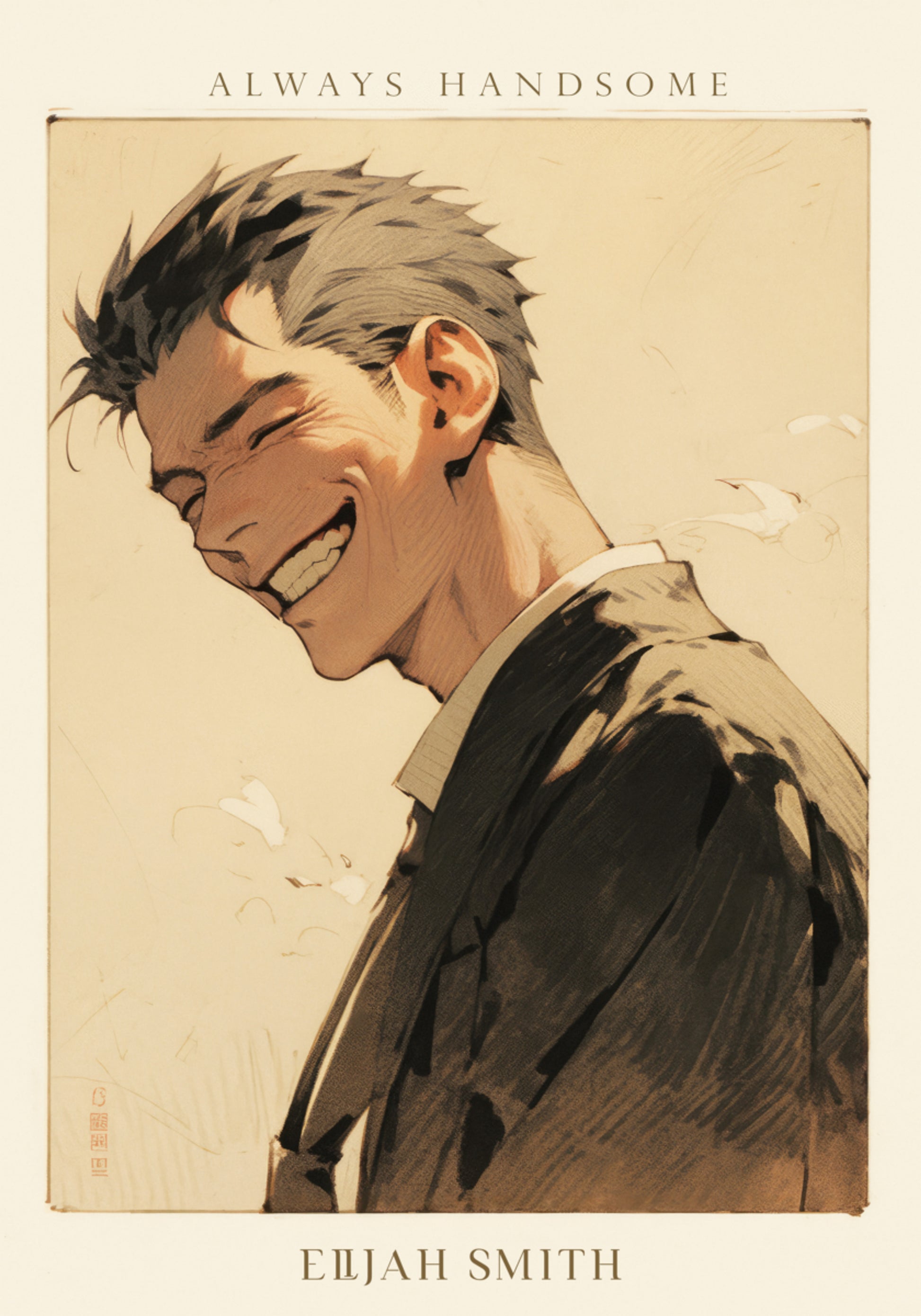 Retrato de hombre sonriente