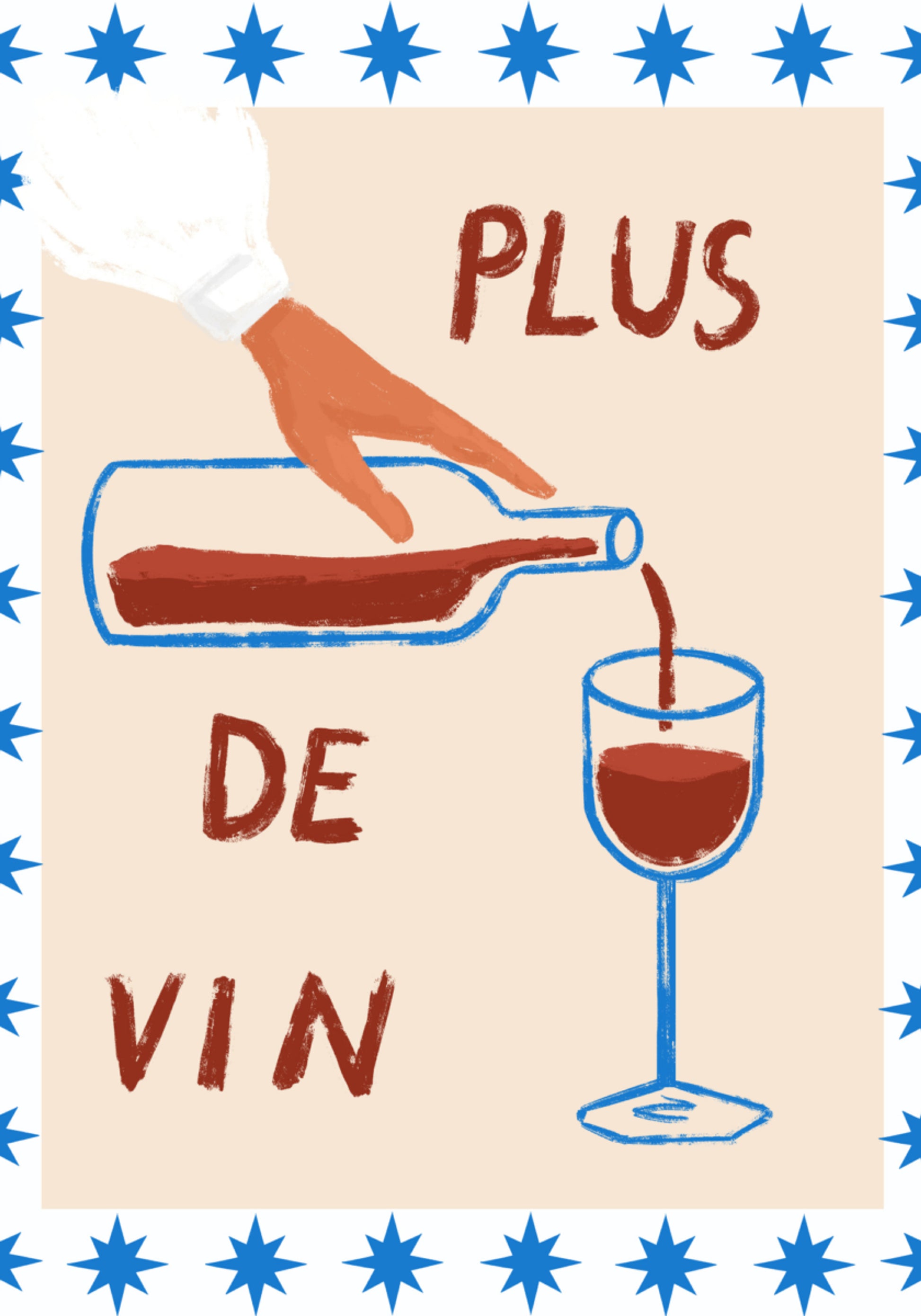 Delicia para verter vino