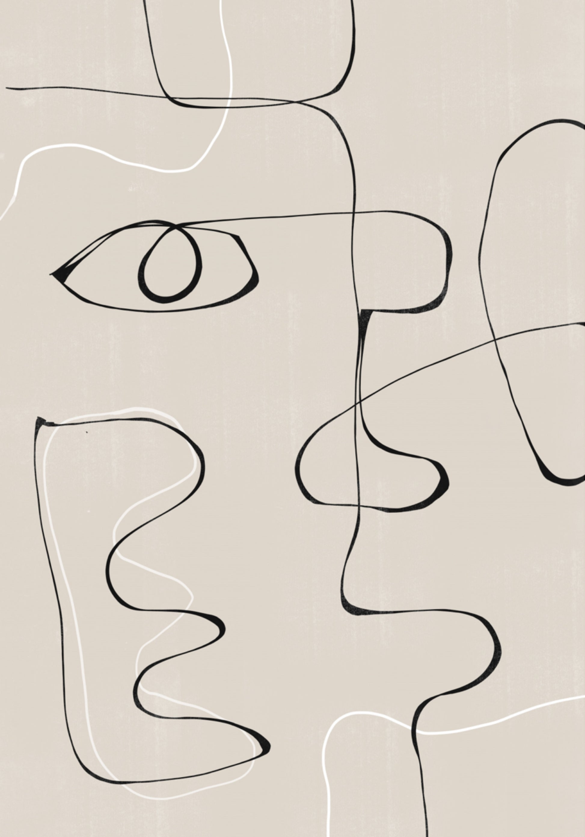 Paisaje facial abstracto