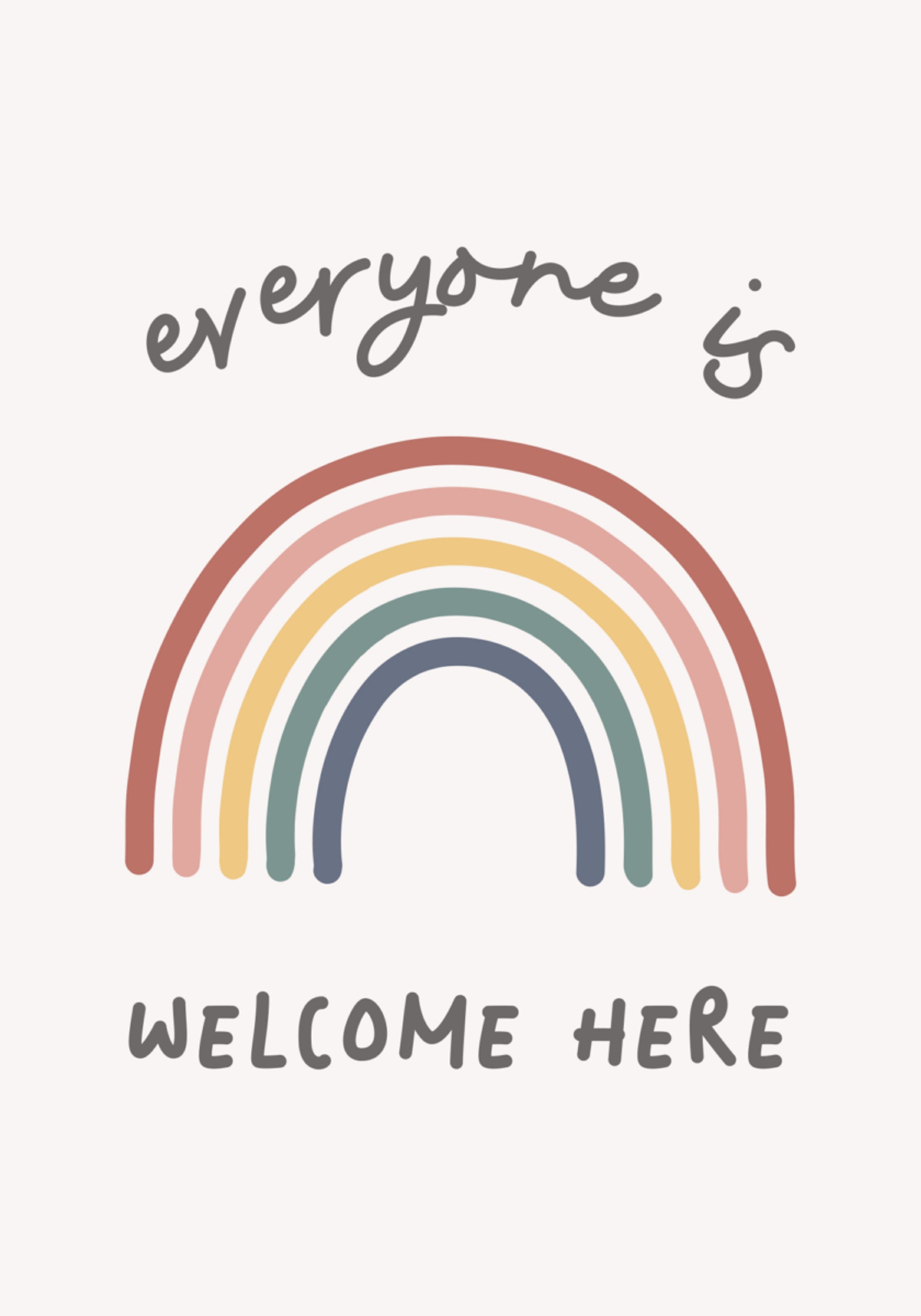 Todos bienvenidos arcoiris