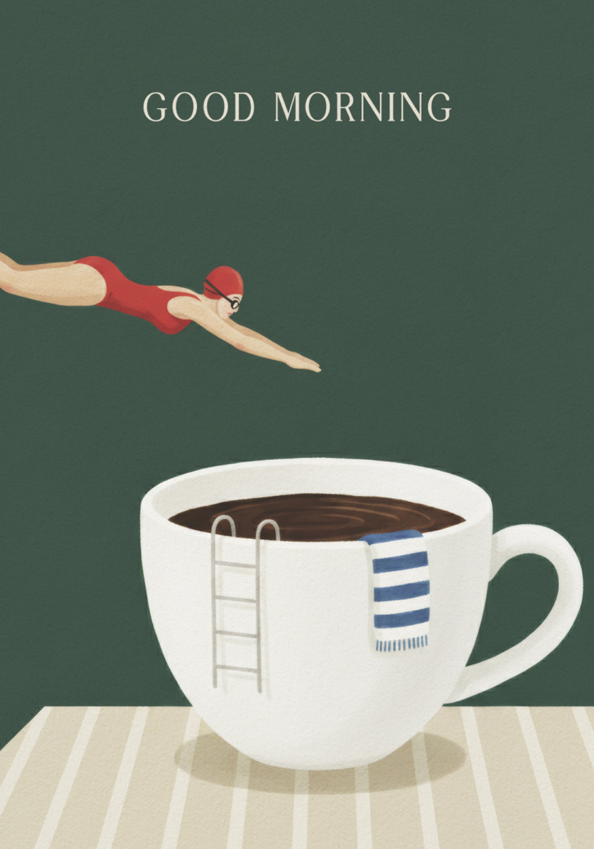 Buceo con café por la mañana