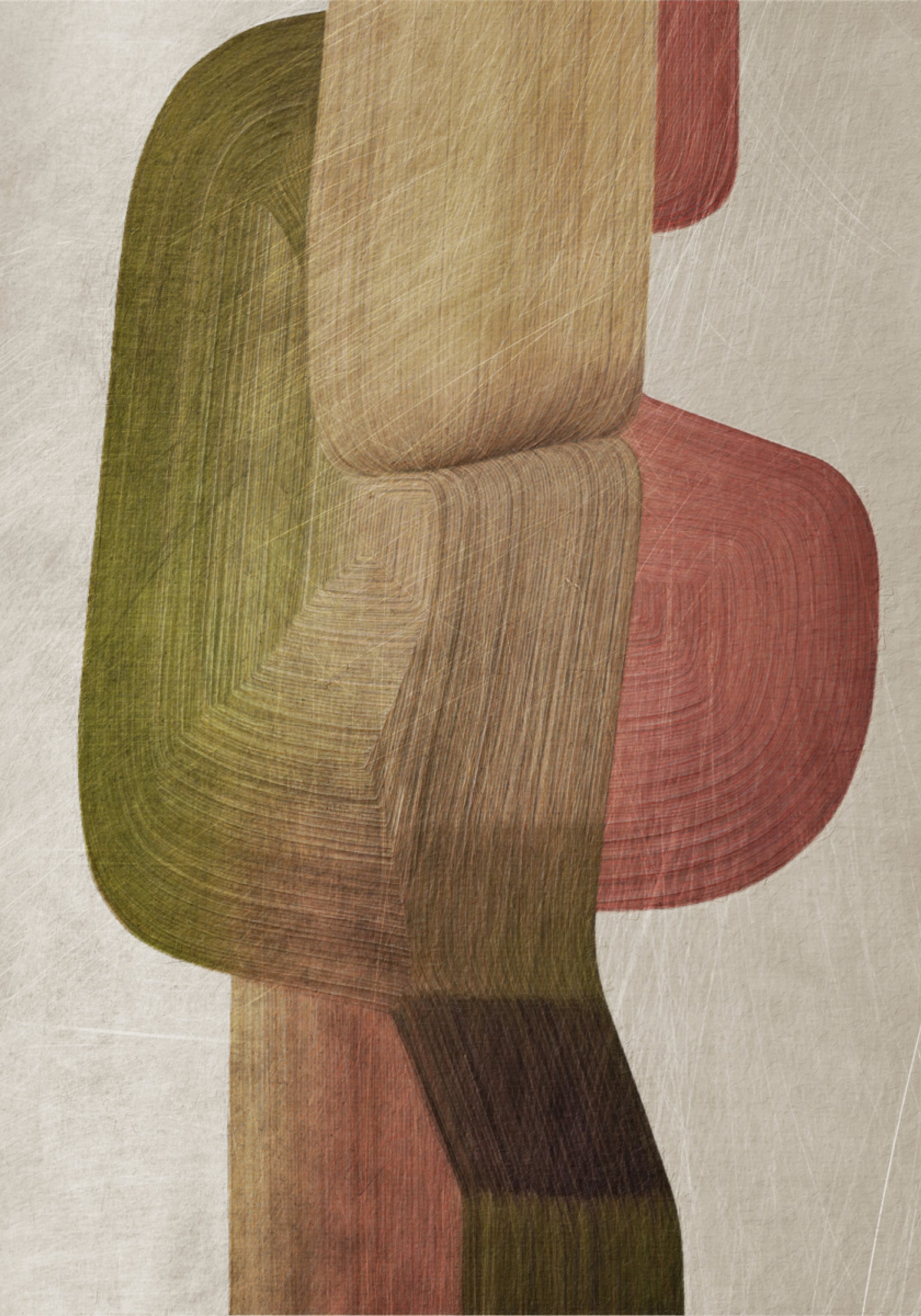 Formas abstractas terrosas