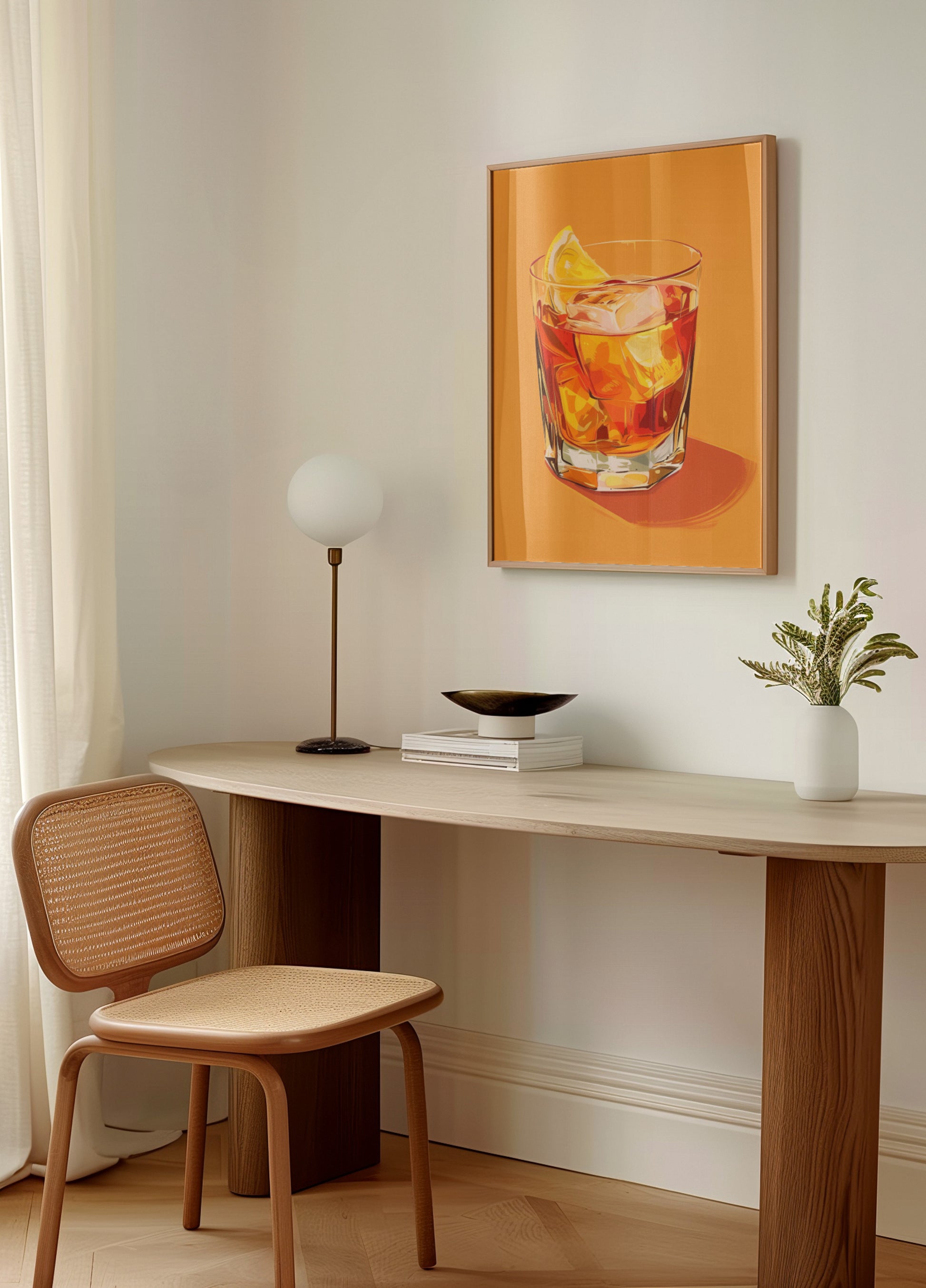 Cóctel refrescante de naranja