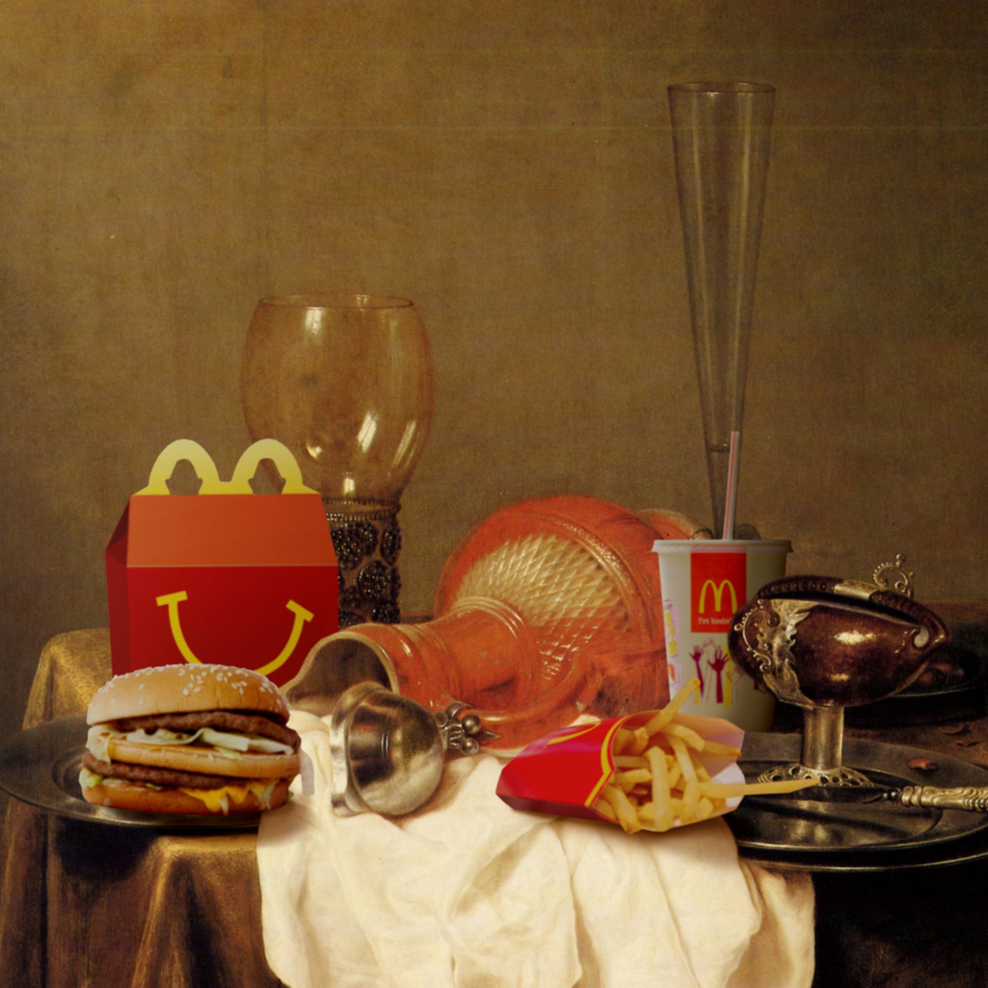 Mesa de comida rápida opulenta