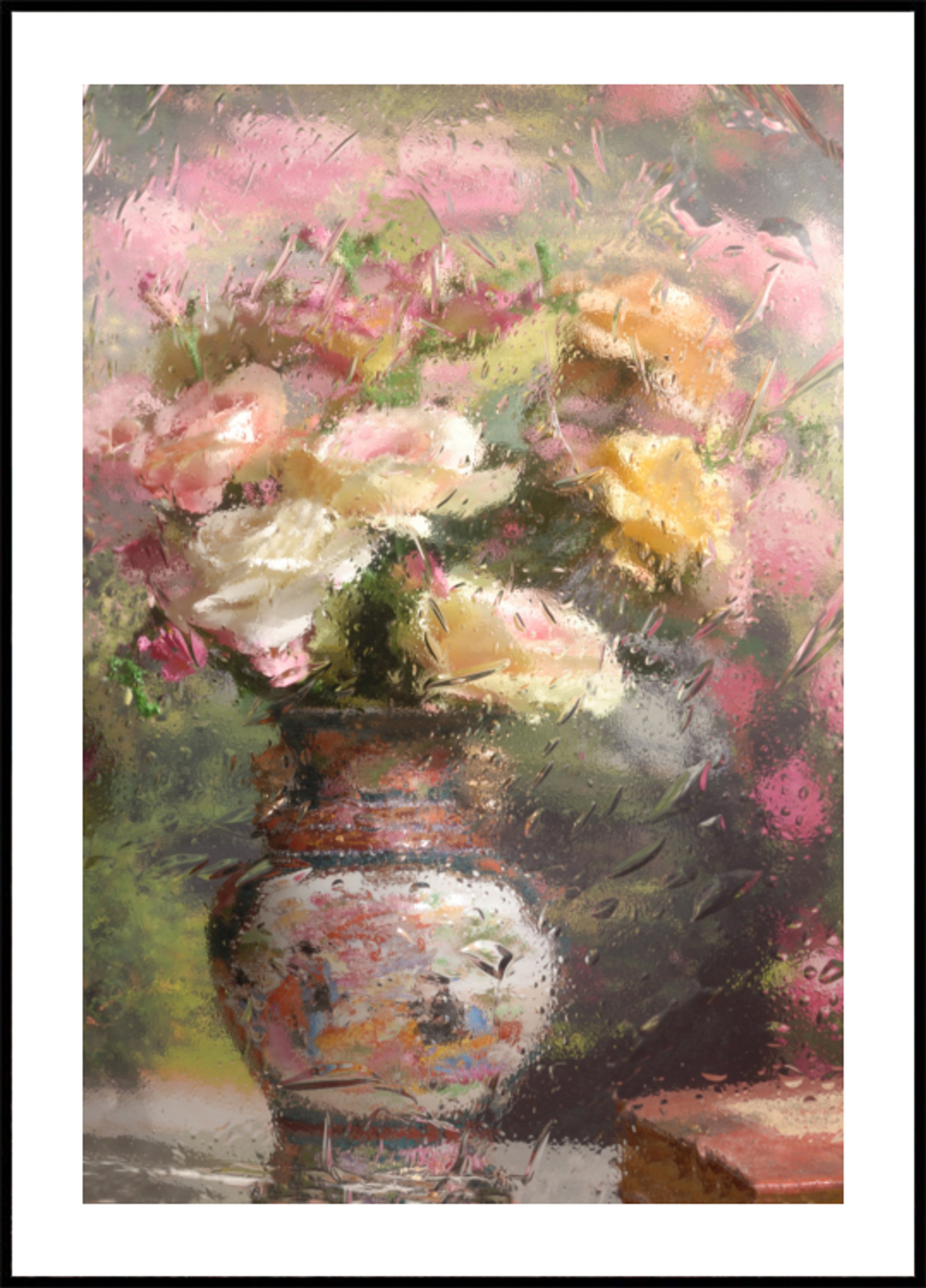 Flores de día lluvioso
