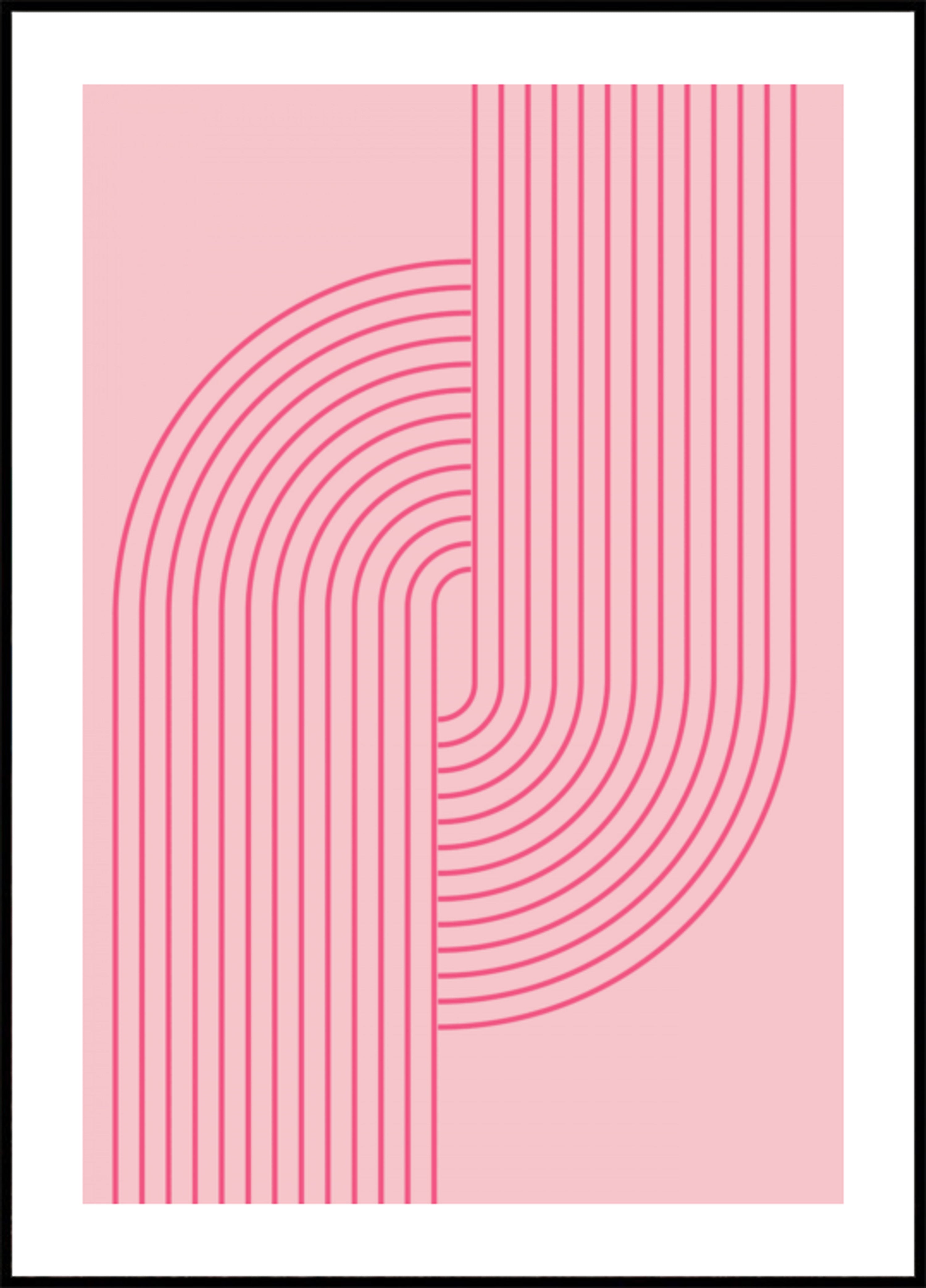 Curvas abstractas rosadas