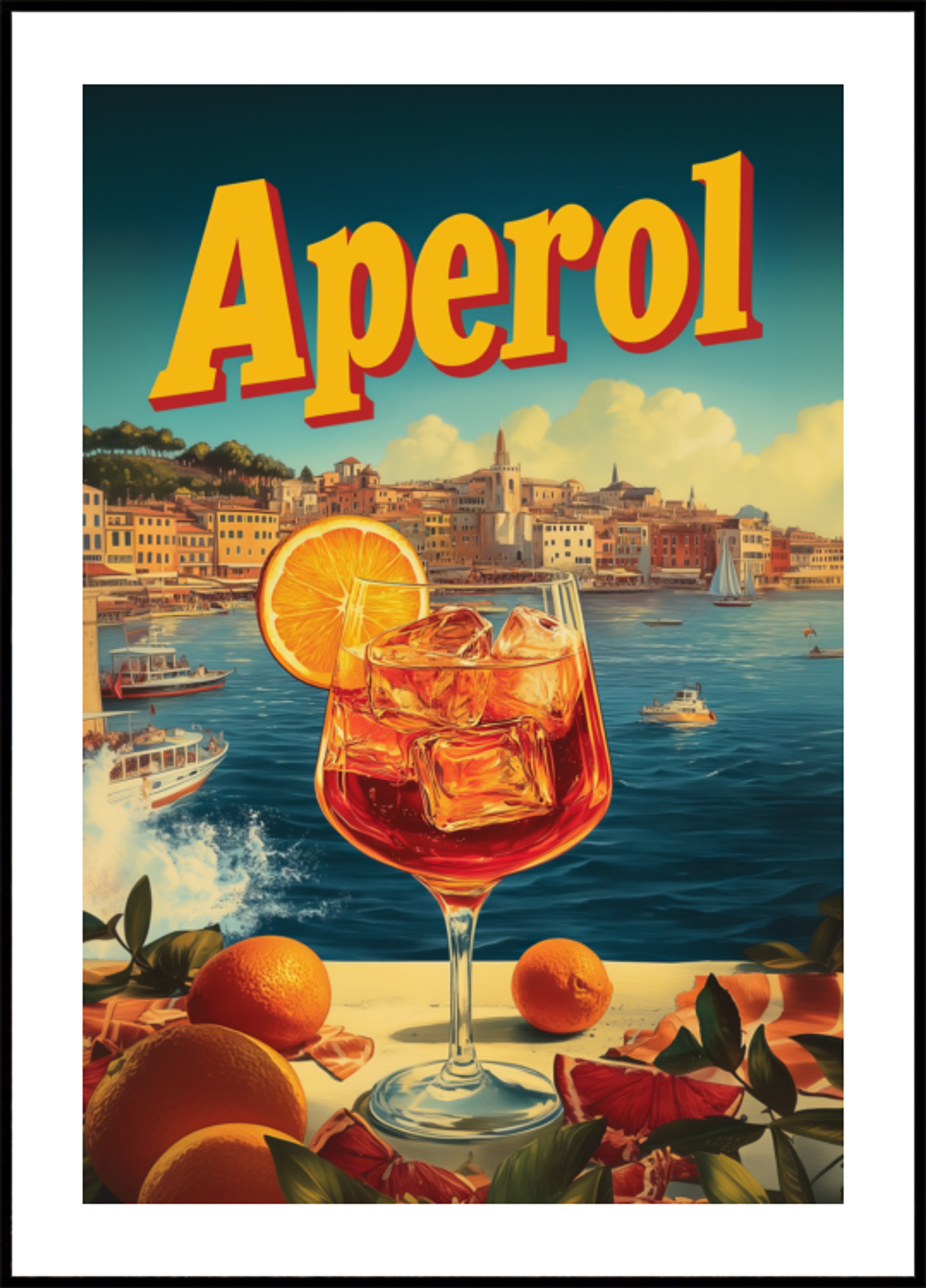 Cóctel mediterráneo vintage