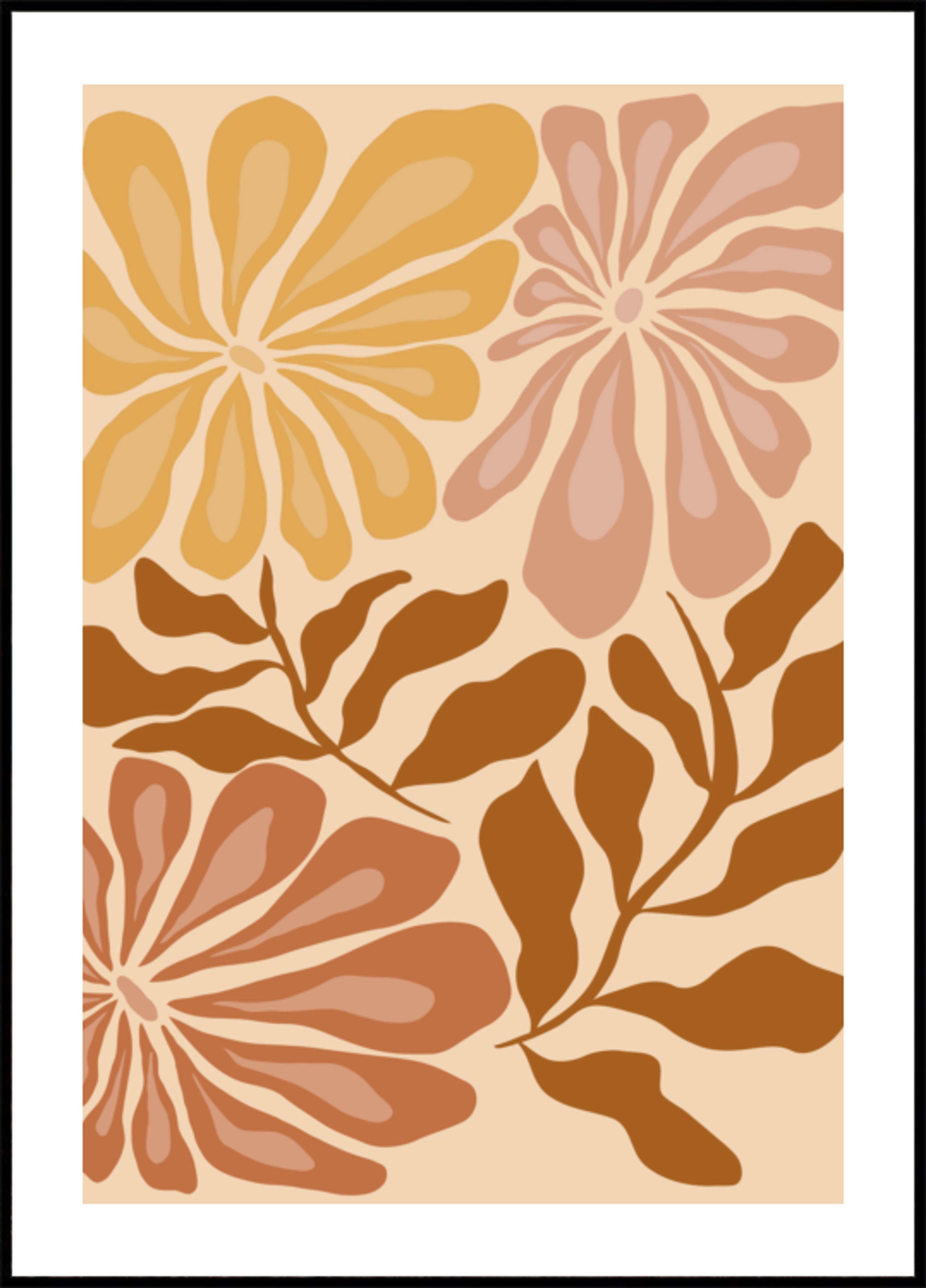 Tonos tierra florales boho