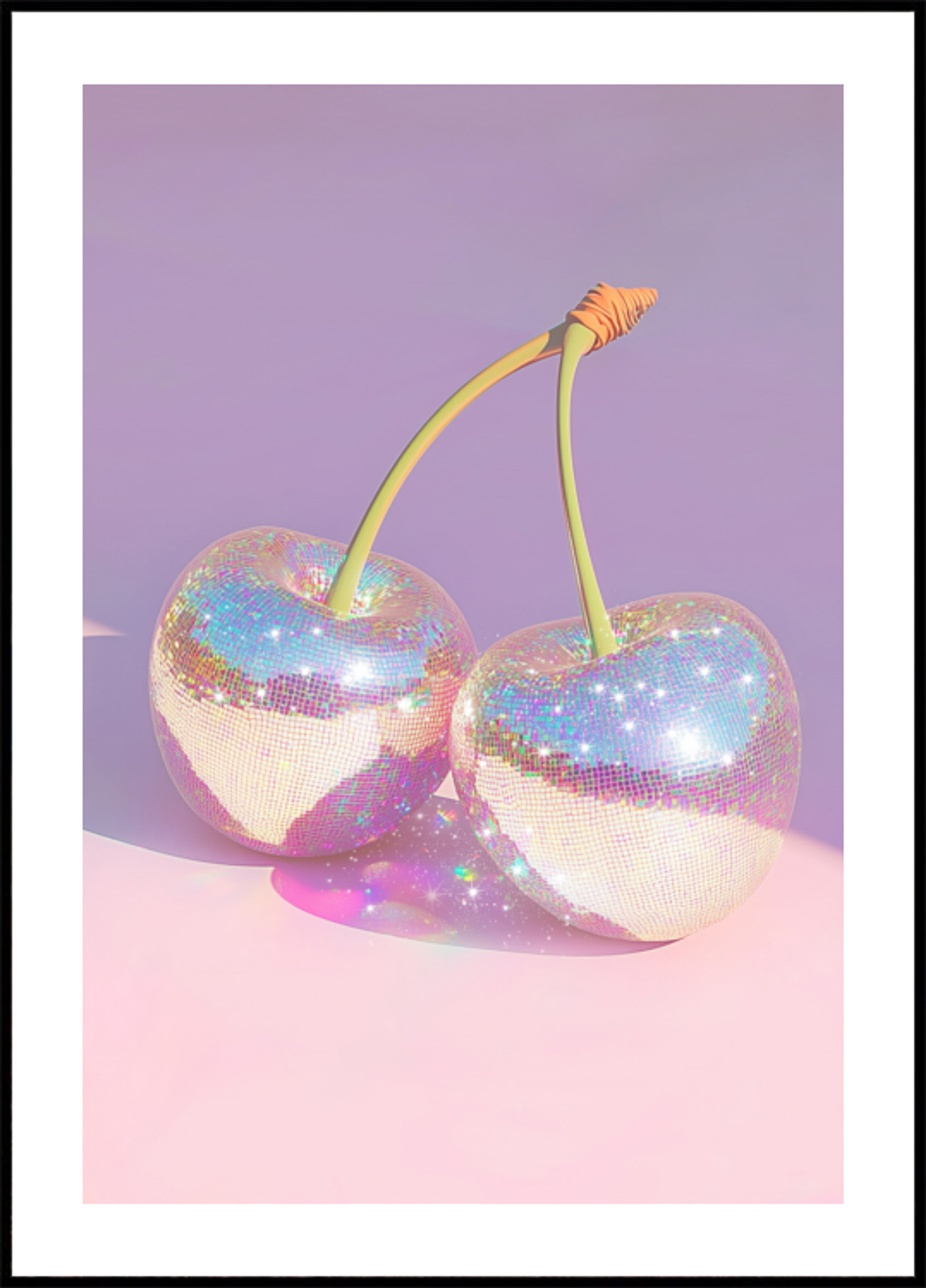 Cerezas disco espumosas