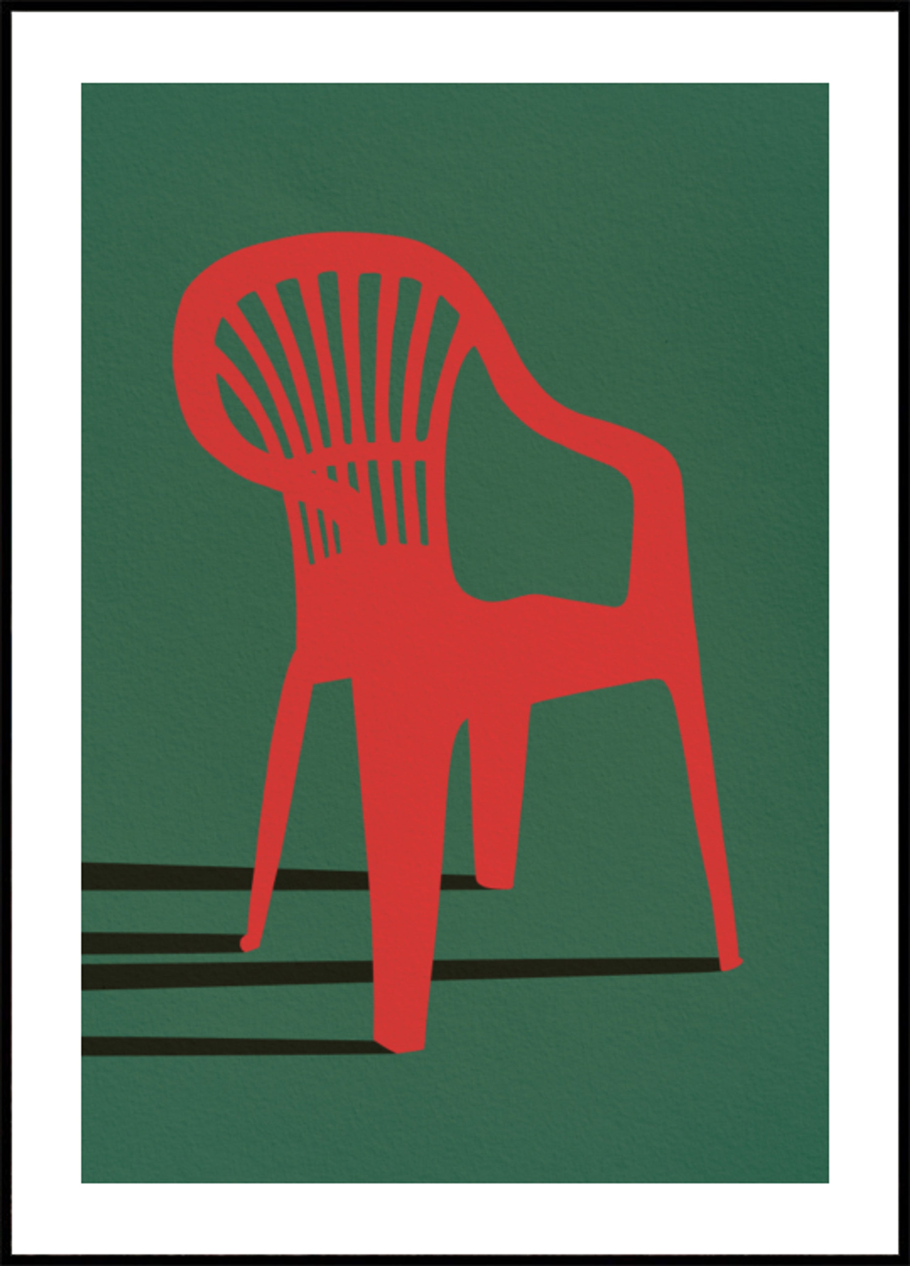 Silla roja audaz