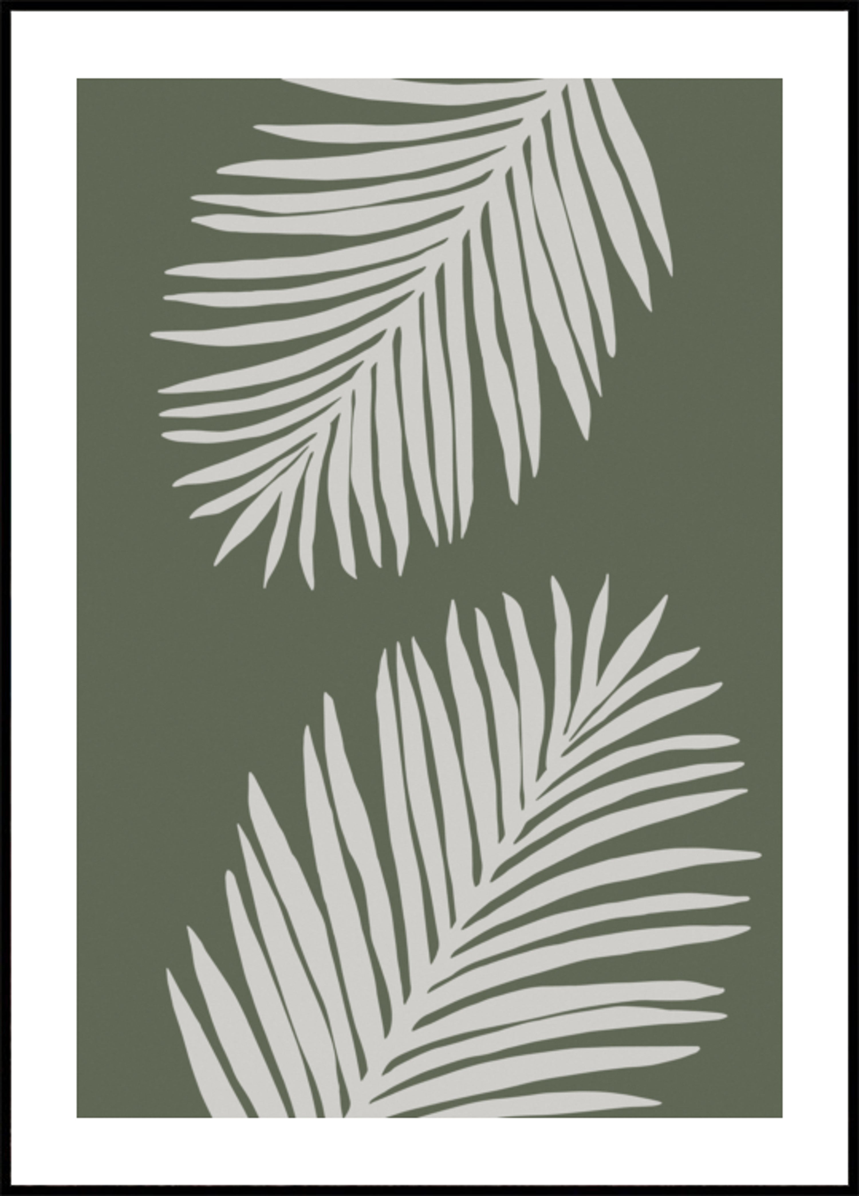 Hojas de palma serenas