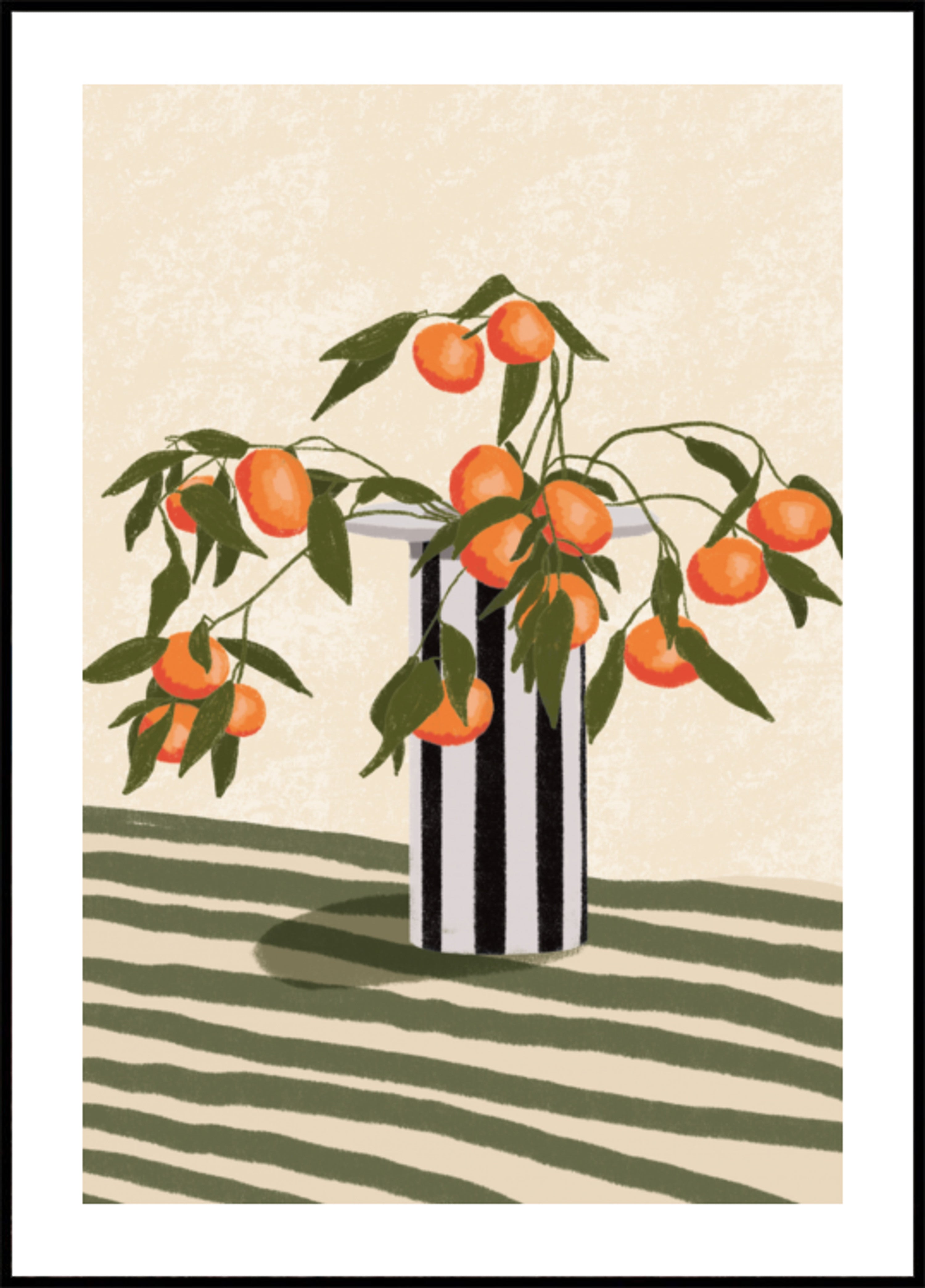 Jarrón Ramas Naranja