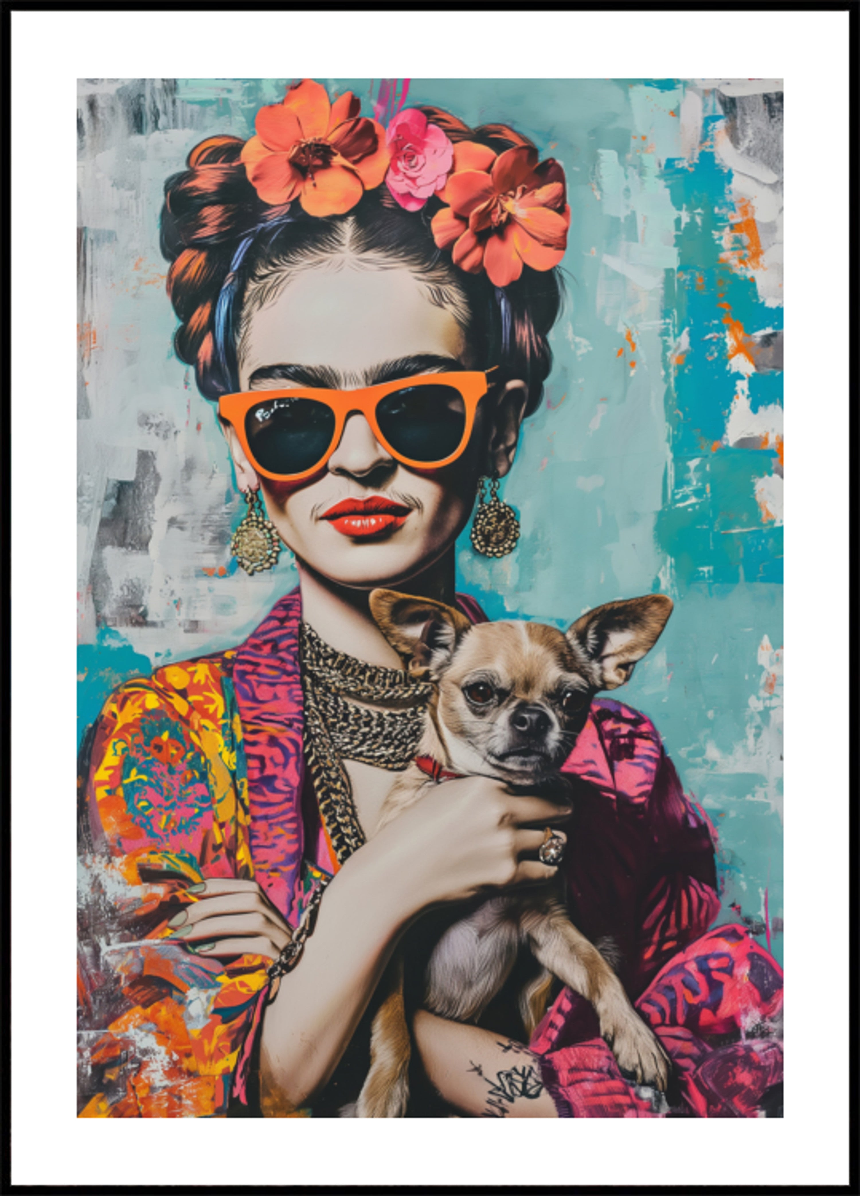Colorido retrato chihuahua