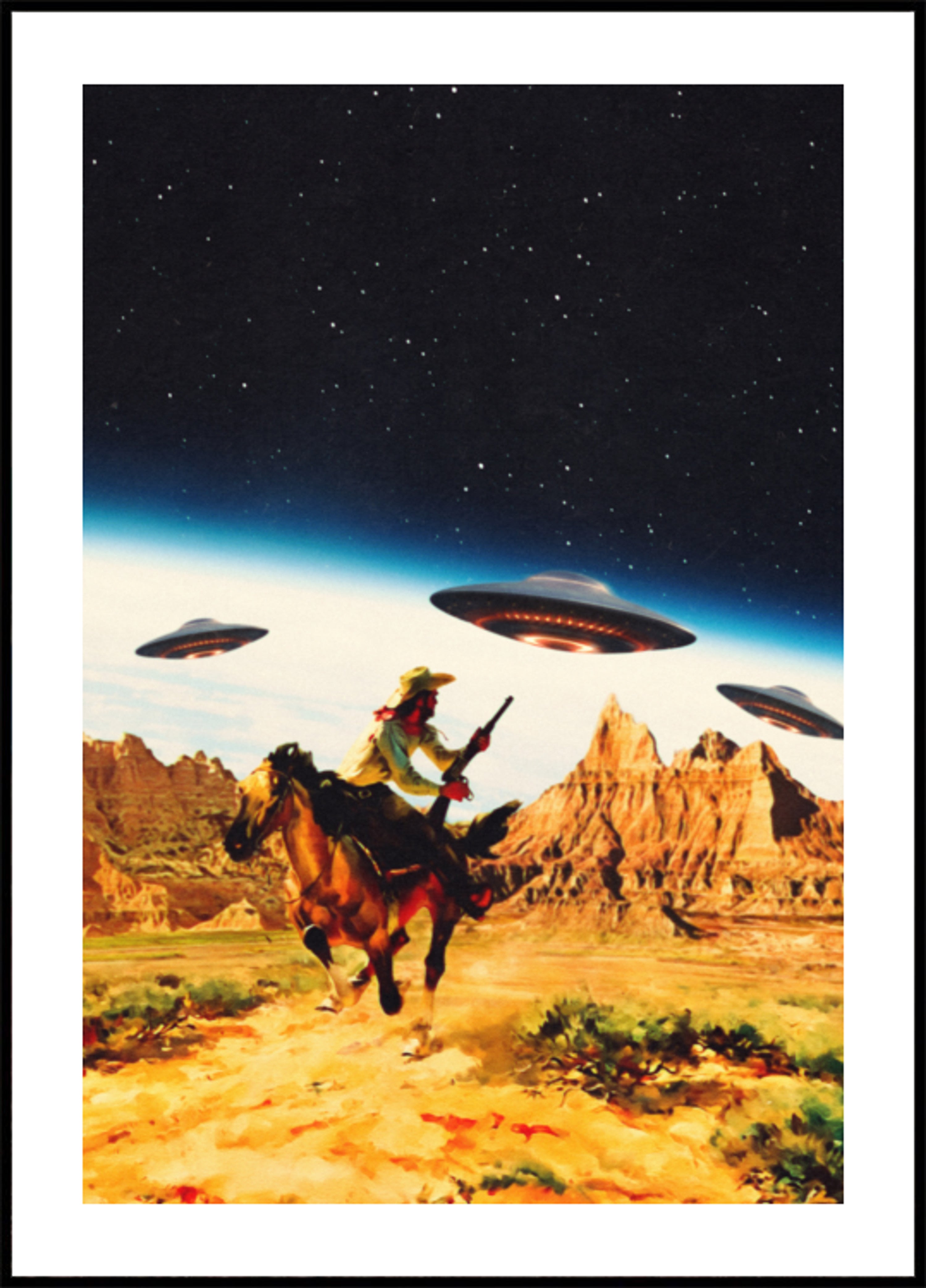 Persecución espacial OVNI
