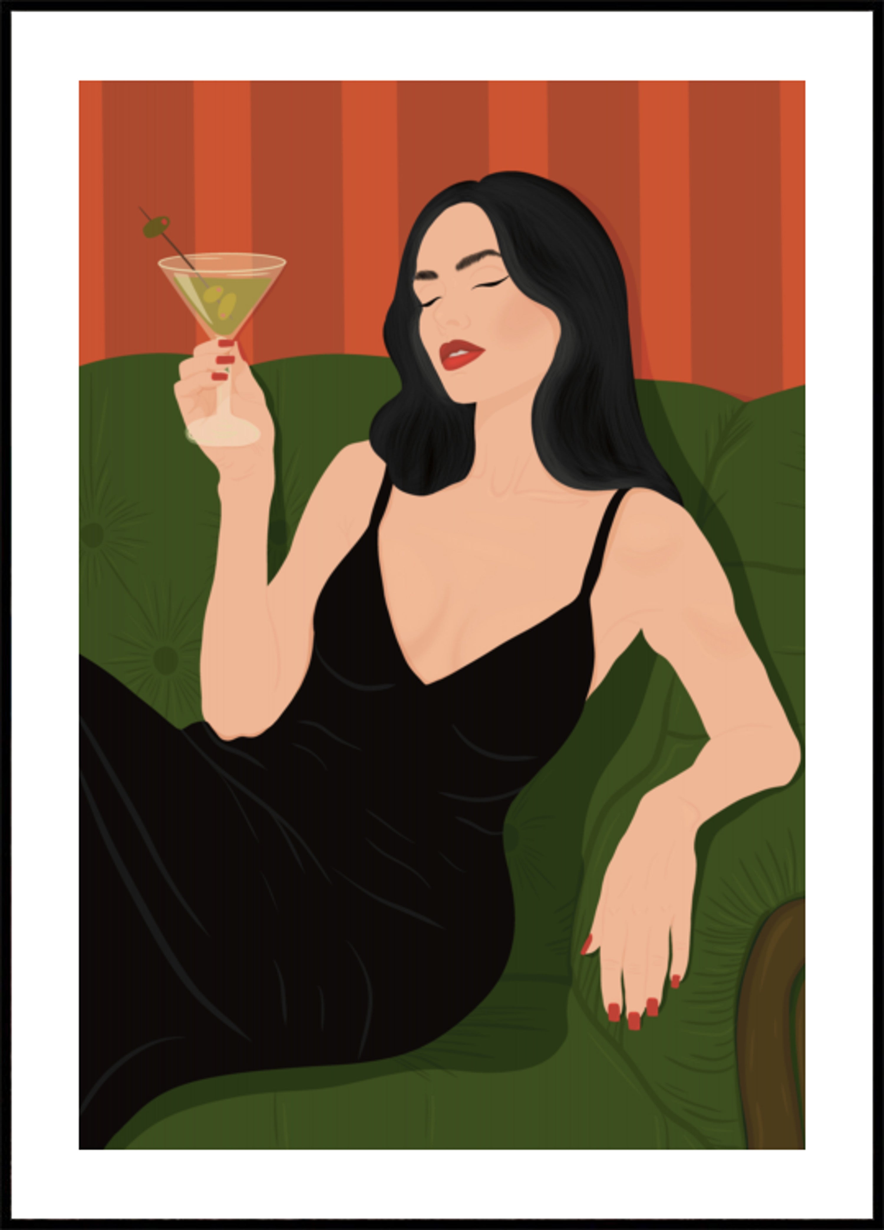 Elegante dama martini