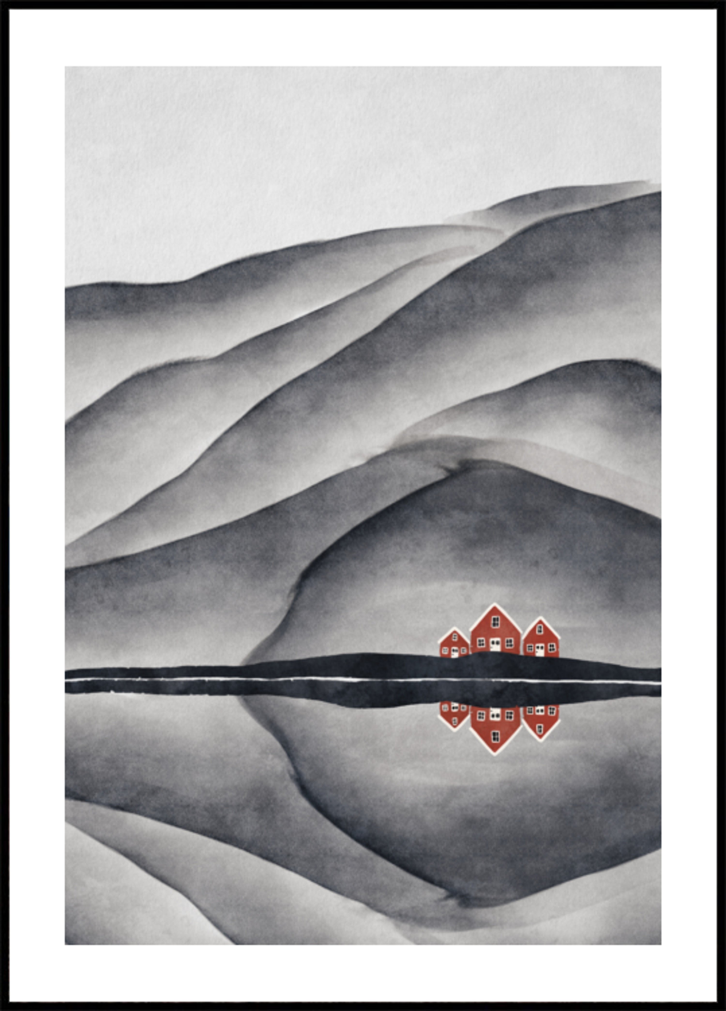 Reflejo del lago de la Casa Roja