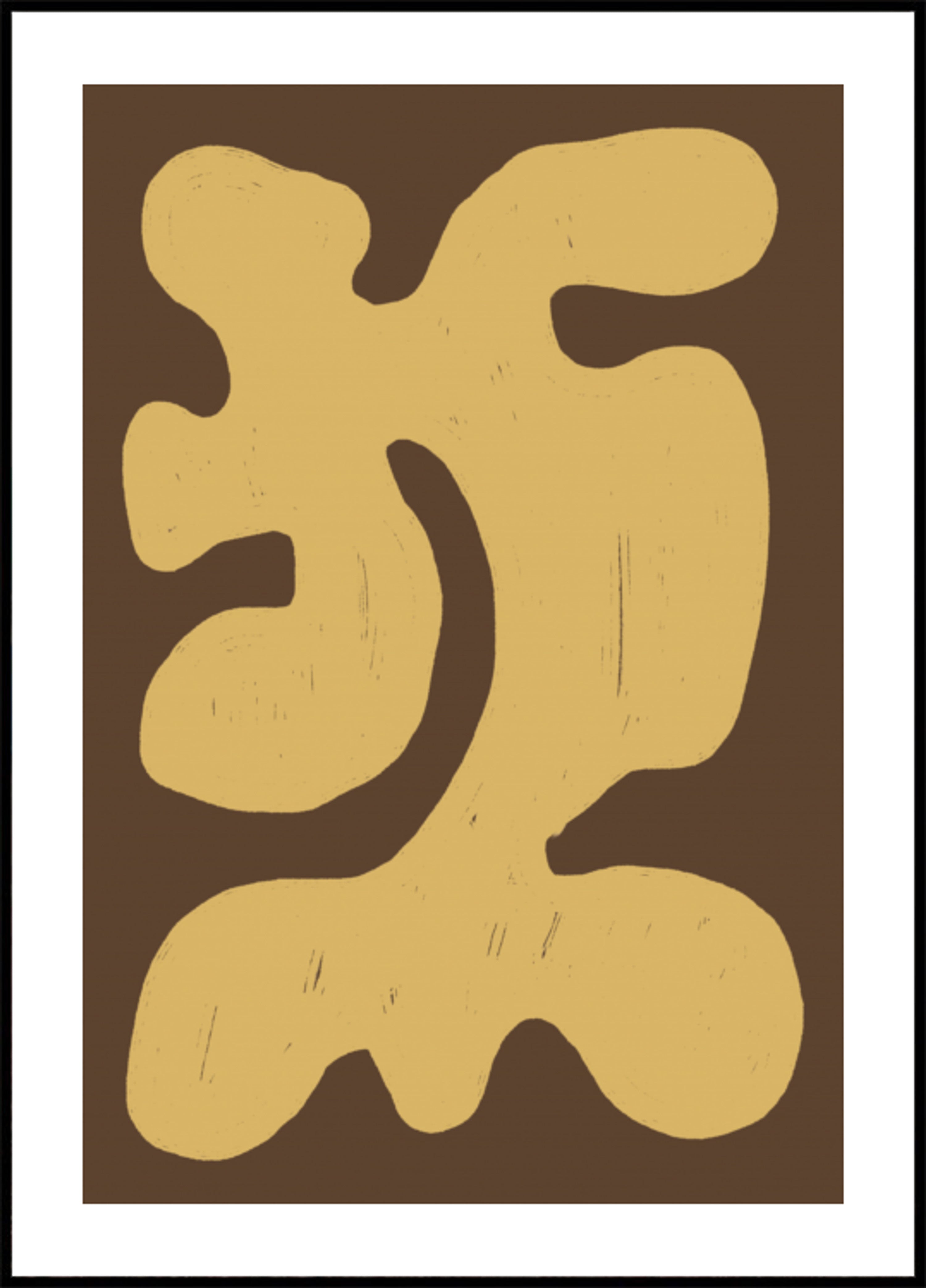 Forma abstracta orgánica terrosa