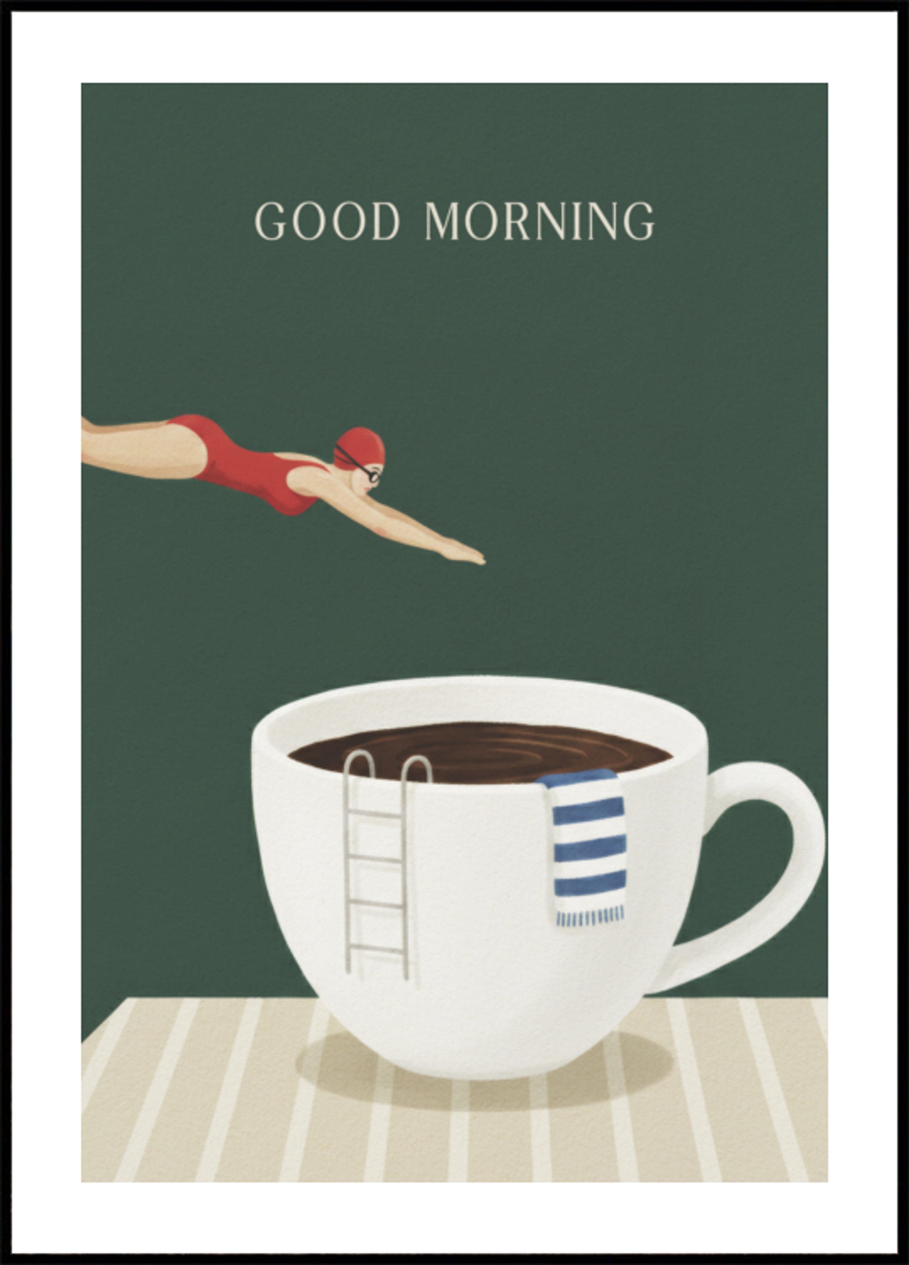 Buceo con café por la mañana