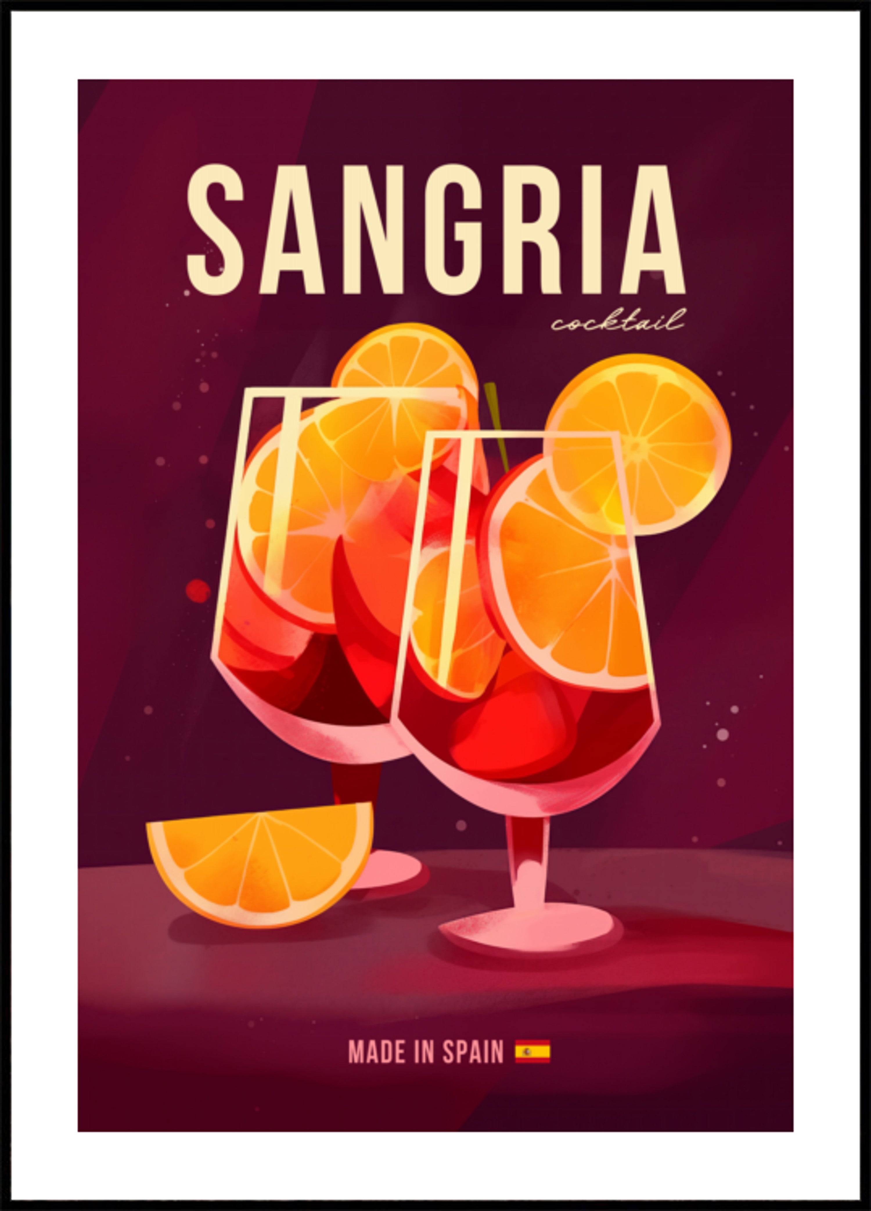 Cóctel refrescante de sangría