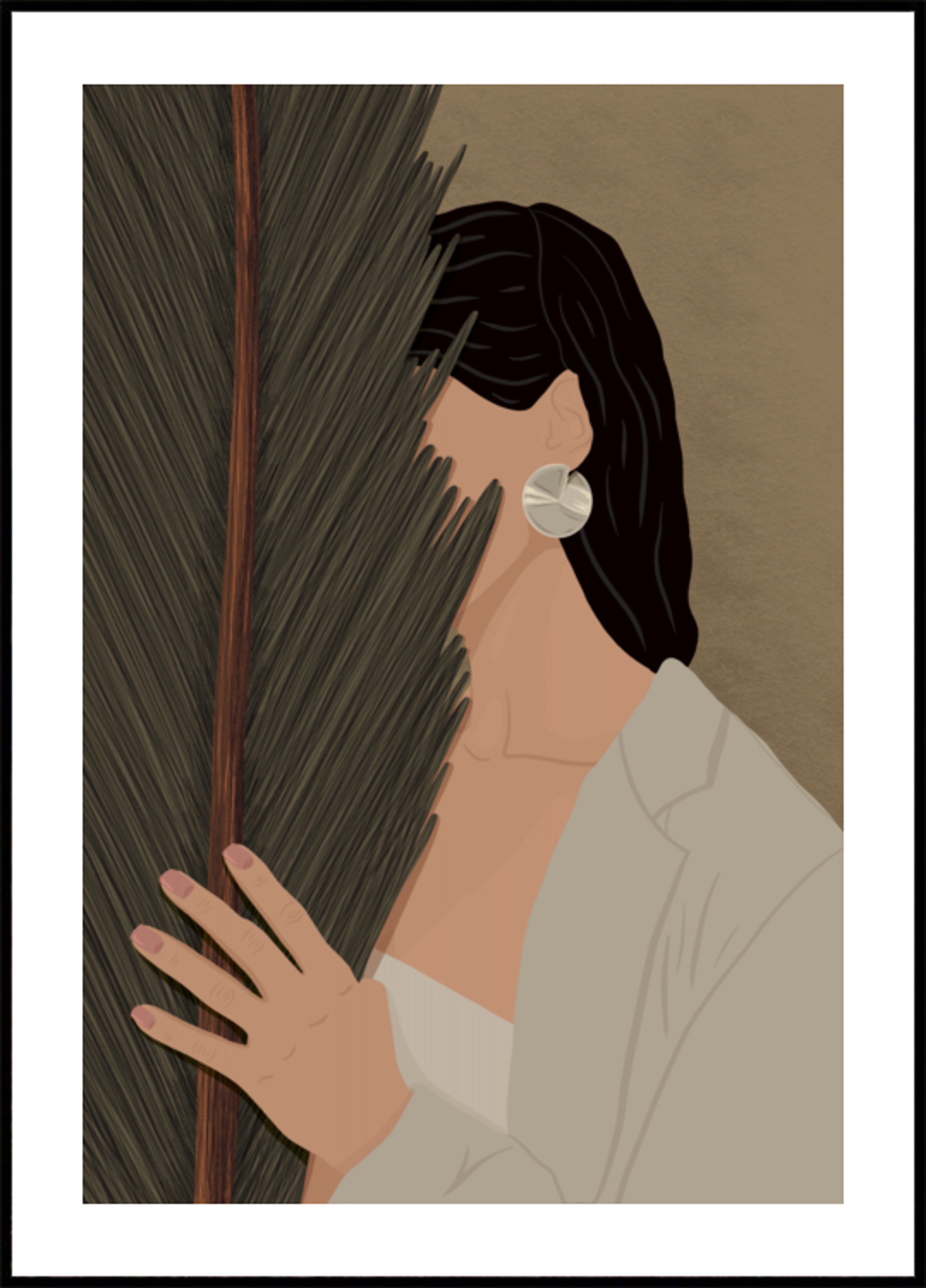 Mujer Palma Serena