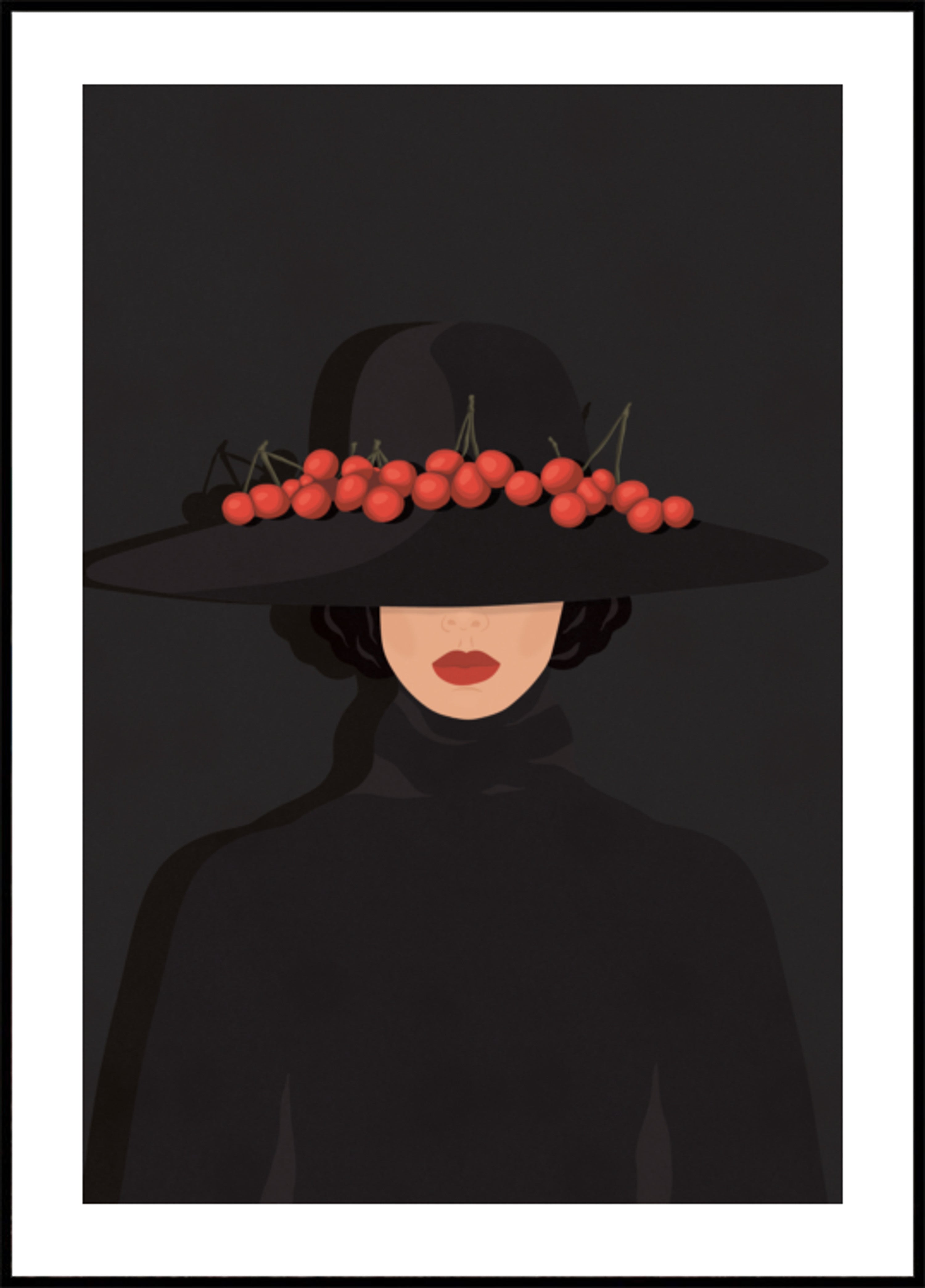 Mujer Cereza Elegante