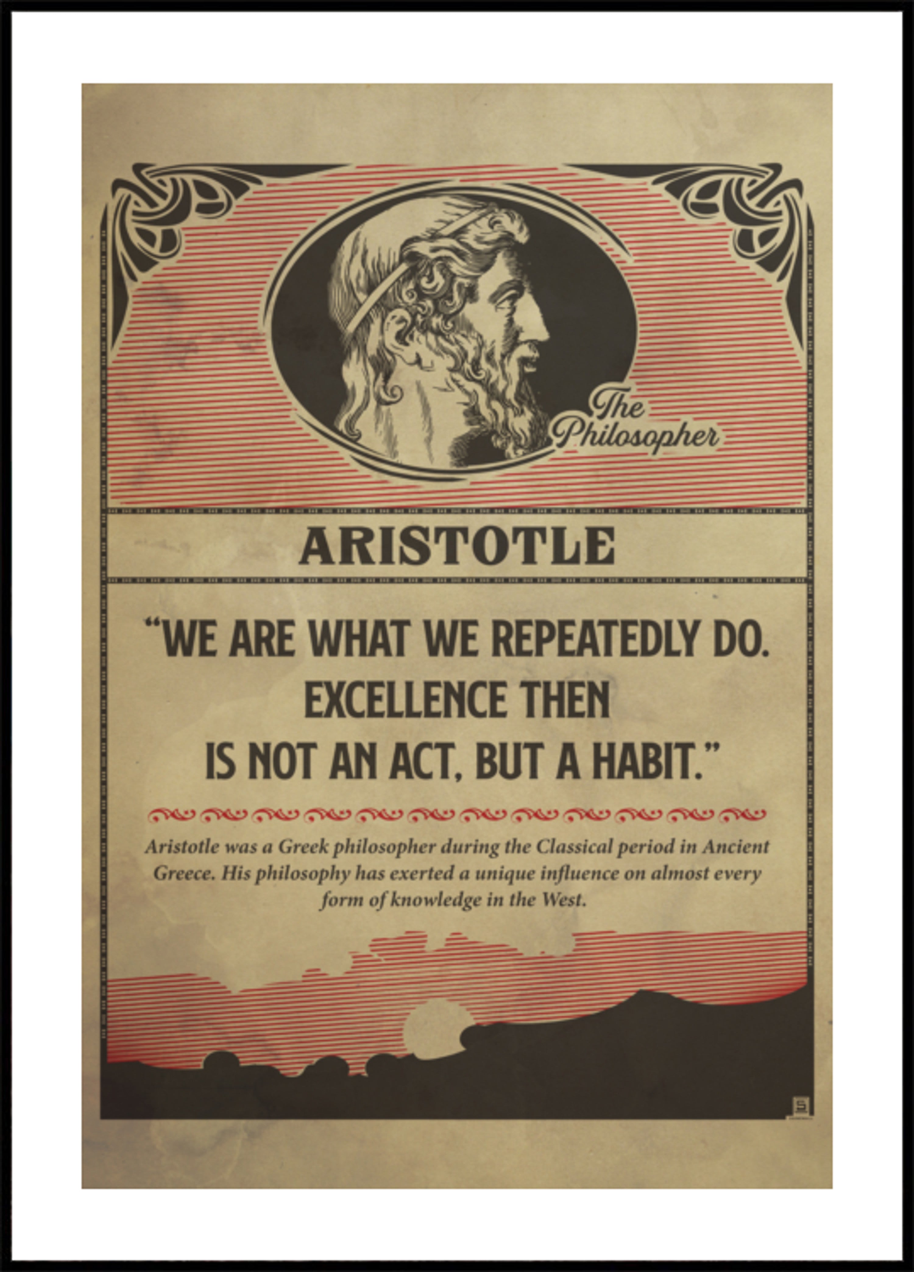 Cita vintage de Aristóteles